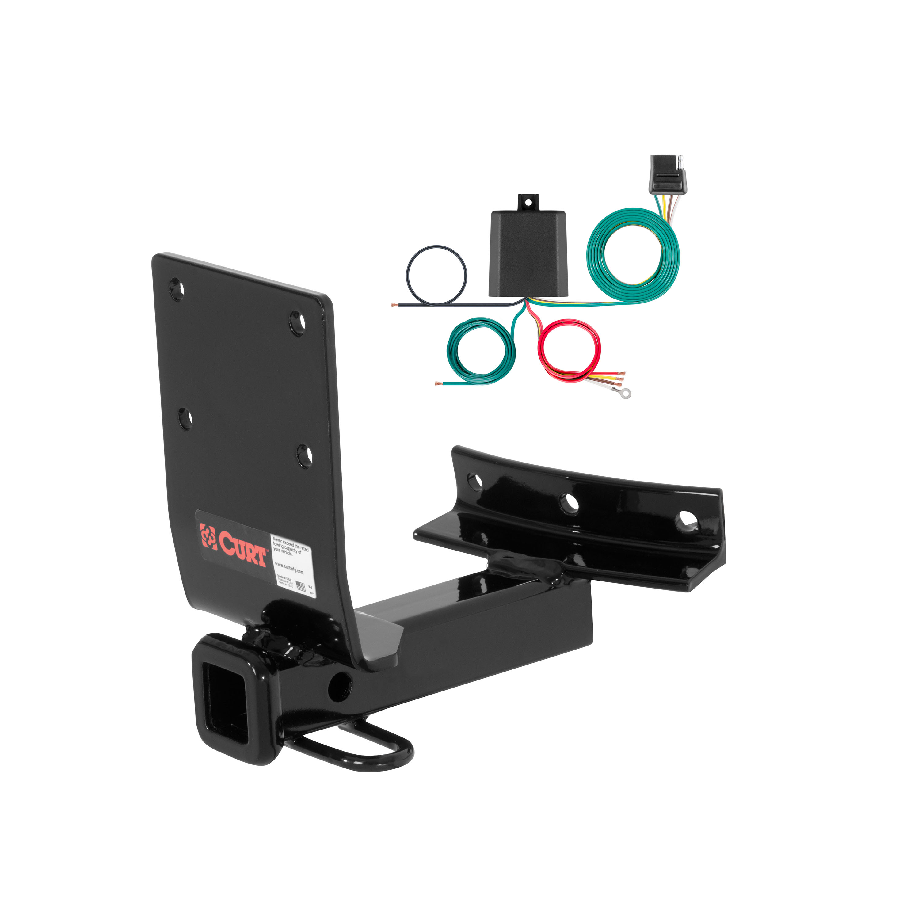 95 - 96 Nissan Maxima Sedan CURT Class 1 1.25" Trailer Hitch w/ 4-flat Wiring Kit 11255 thumbnail 0