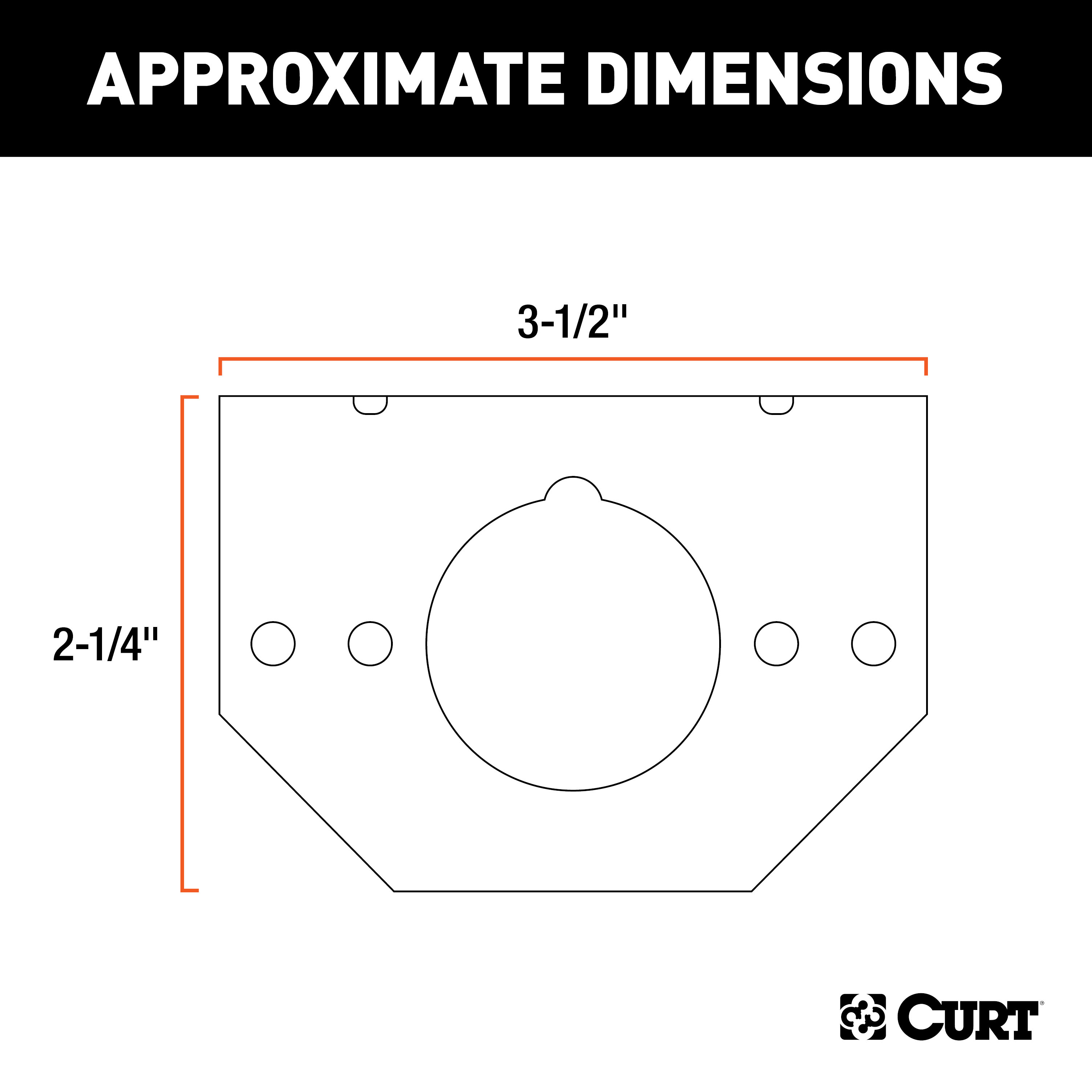 CURT 57207 Vehicle-Side Trailer Wiring Harness Mounting Brackets for 4-Way or 6-Way Round, 12-Pack thumbnail 2