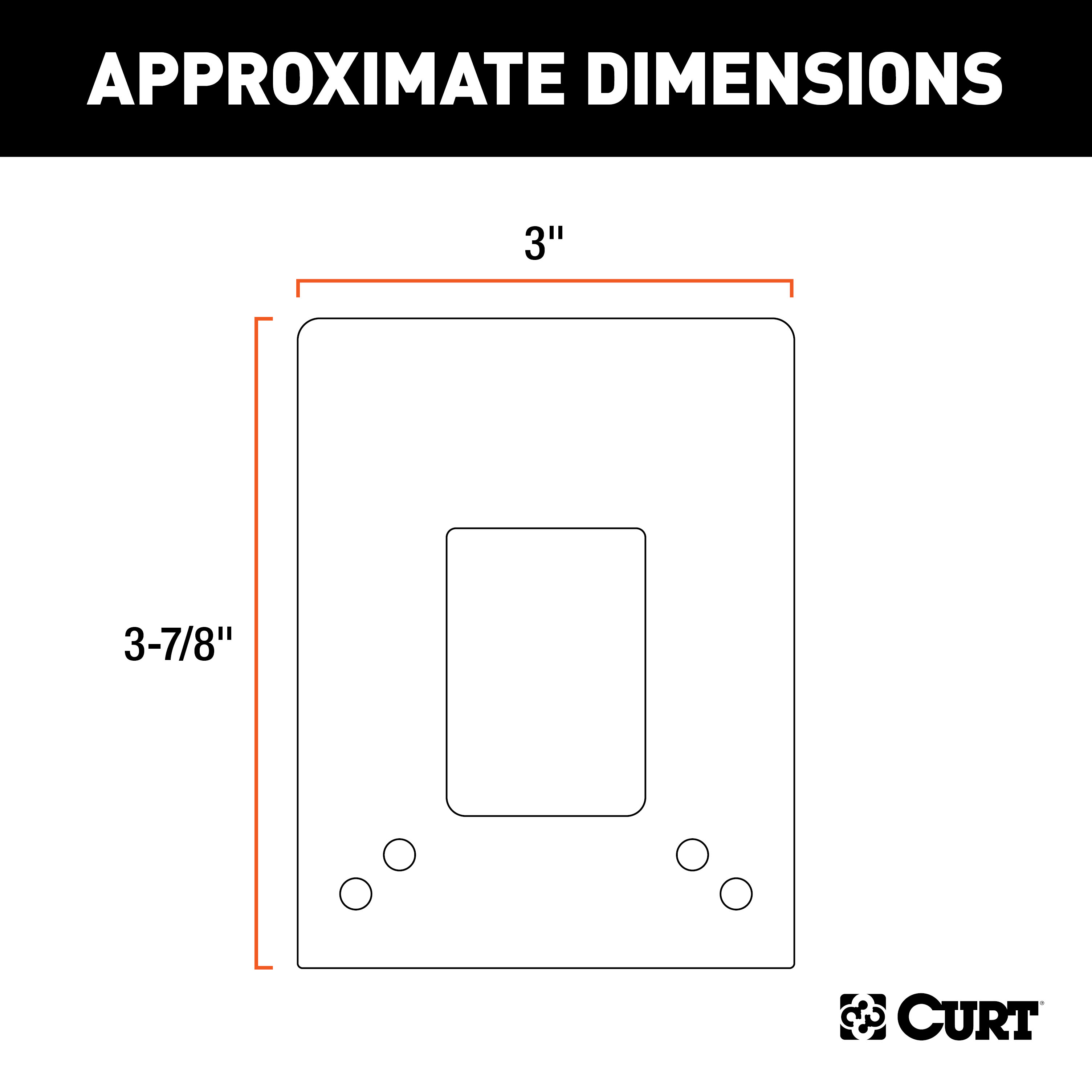 CURT 57203 Vehicle-Side Trailer Wiring Harness Clamp-On Bracket Mounts for 4-Way, 5-Way or 6-Way, 12-Pack thumbnail 2