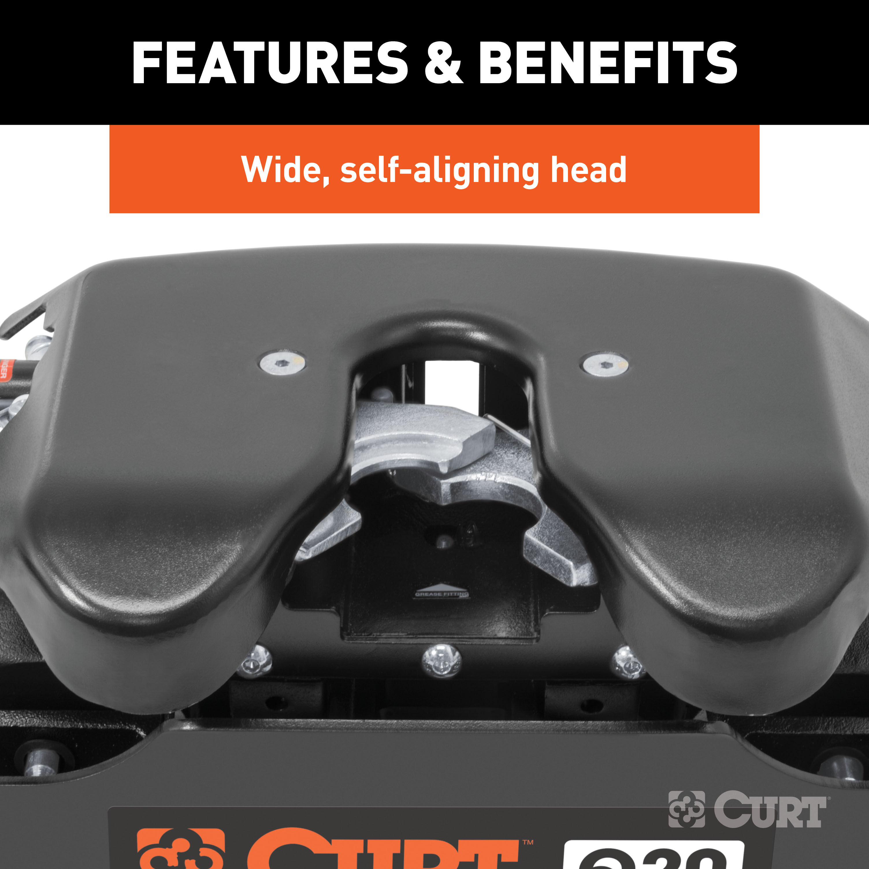 CURT 16094 20K, Q20 5th Wheel Hitch, 20,000 lbs, Select Chevrolet Silverado, GMC Sierra 2500, 3500 HD, 8-Foot Bed Puck System thumbnail 6