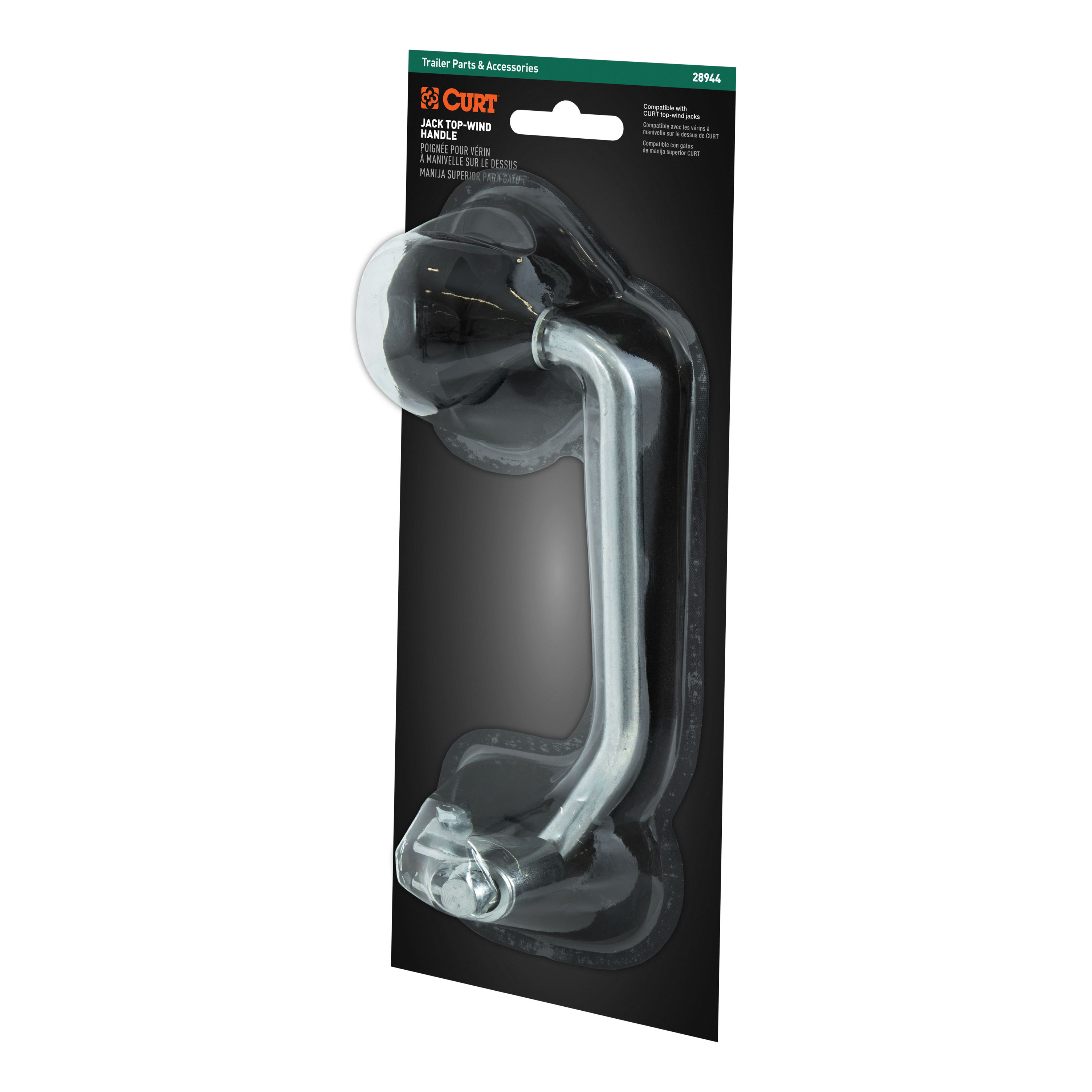 CURT Replacement Jack Top-Wind Handle (Packaged) 28944 thumbnail 1