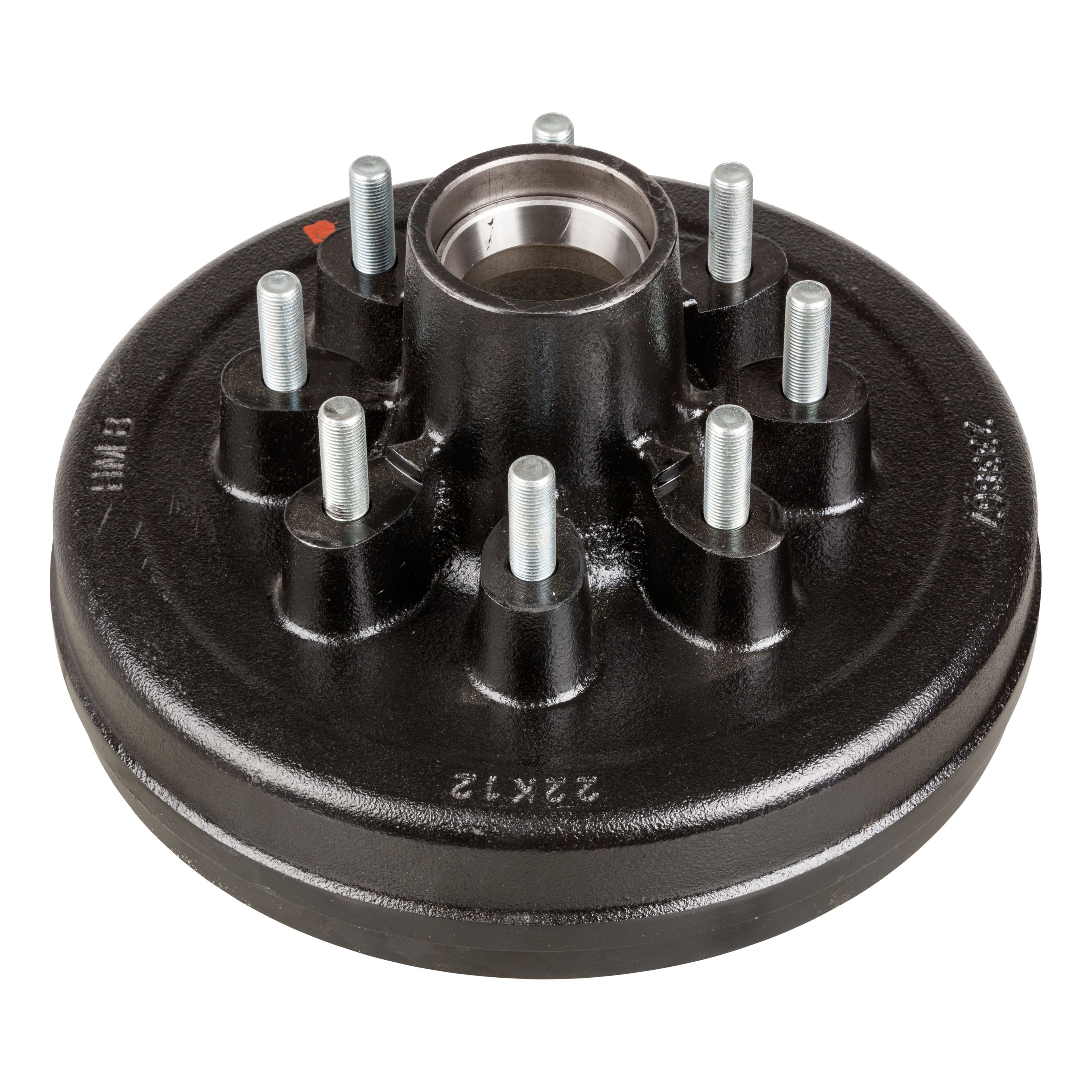Lippert 12" Brake Drum Hub for 7,000-lb. Axle - 8 on 6.5", 9/16" Stud 134543 thumbnail 0