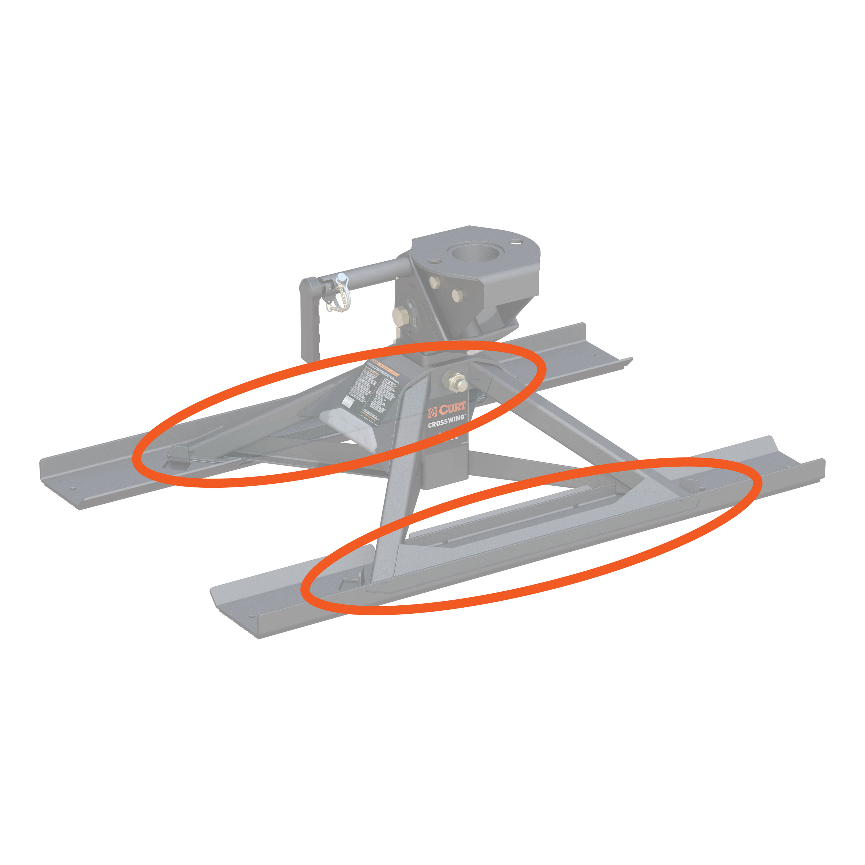 CURT Replacement CrossWing 5th Wheel Hitch Skid Pads 19282 thumbnail 1