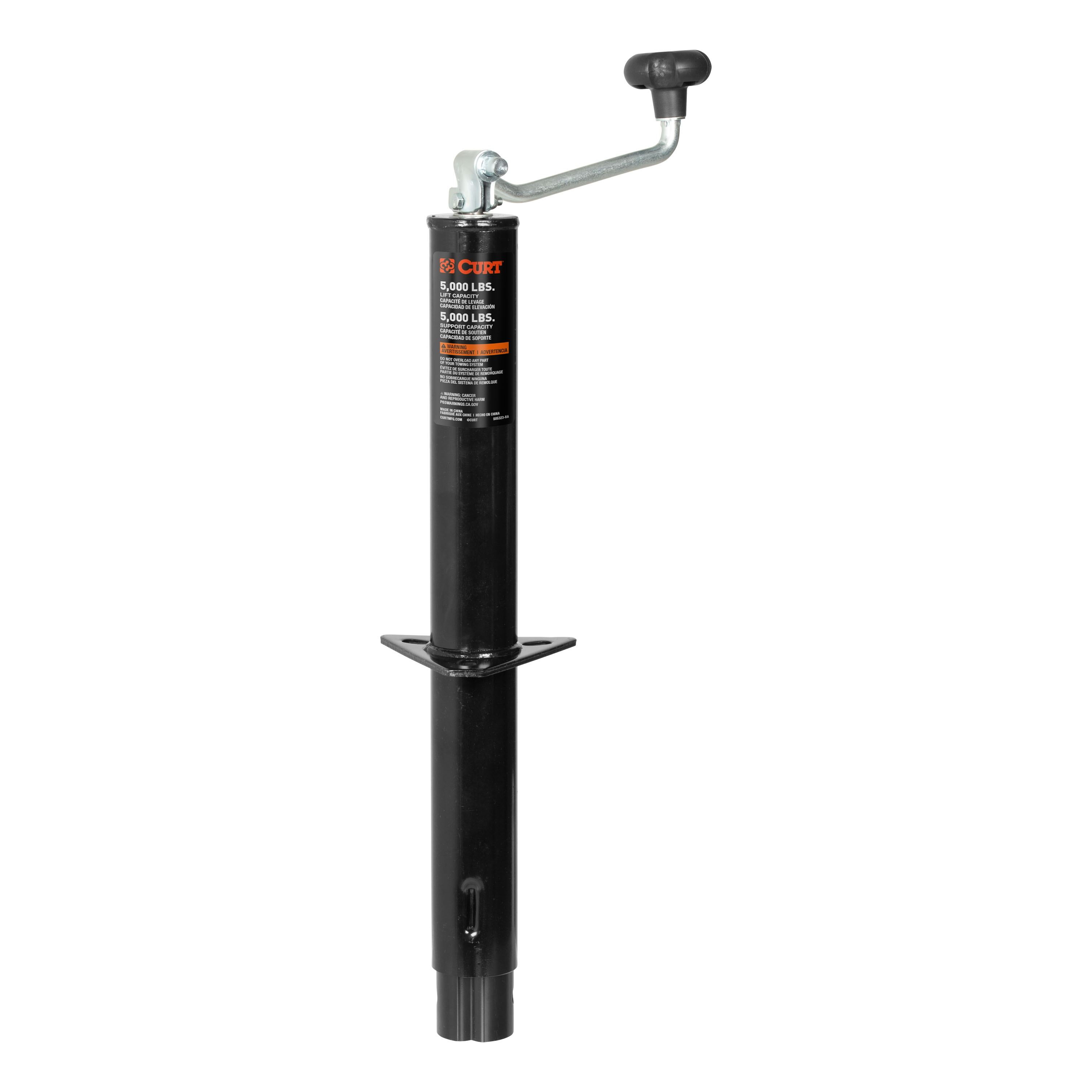 CURT A-Frame Trailer Jack with Top Handle (5,000 lbs, 15" Travel) 25007 thumbnail 0