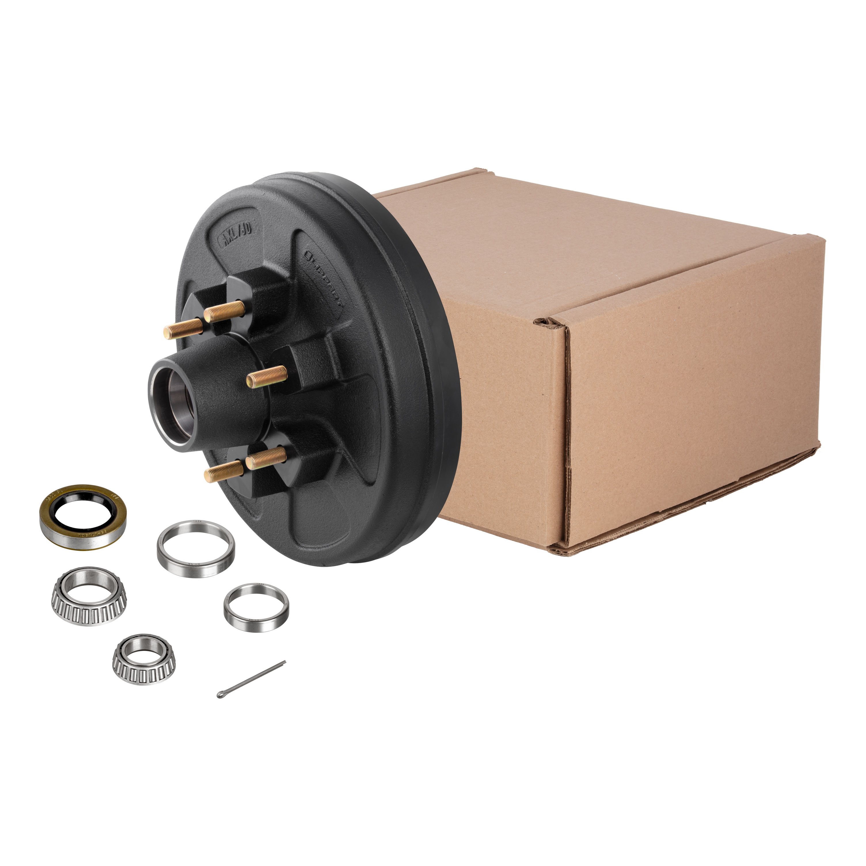 Lippert 12" Brake Drum Hub for 6,000-lb. Axle - 6 on 5.5", 1/2" Stud (with Bearing Cone) 814211 thumbnail 0