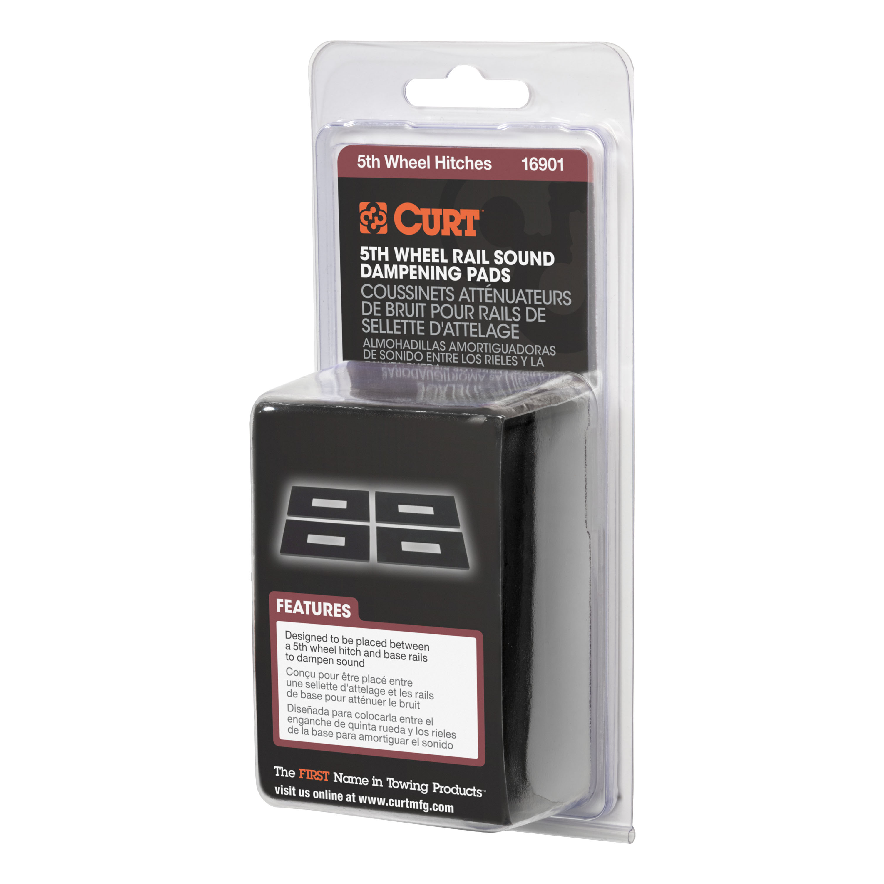 CURT 5th Wheel Rail Sound Dampening Pads, 4-Pack 16901 thumbnail 3