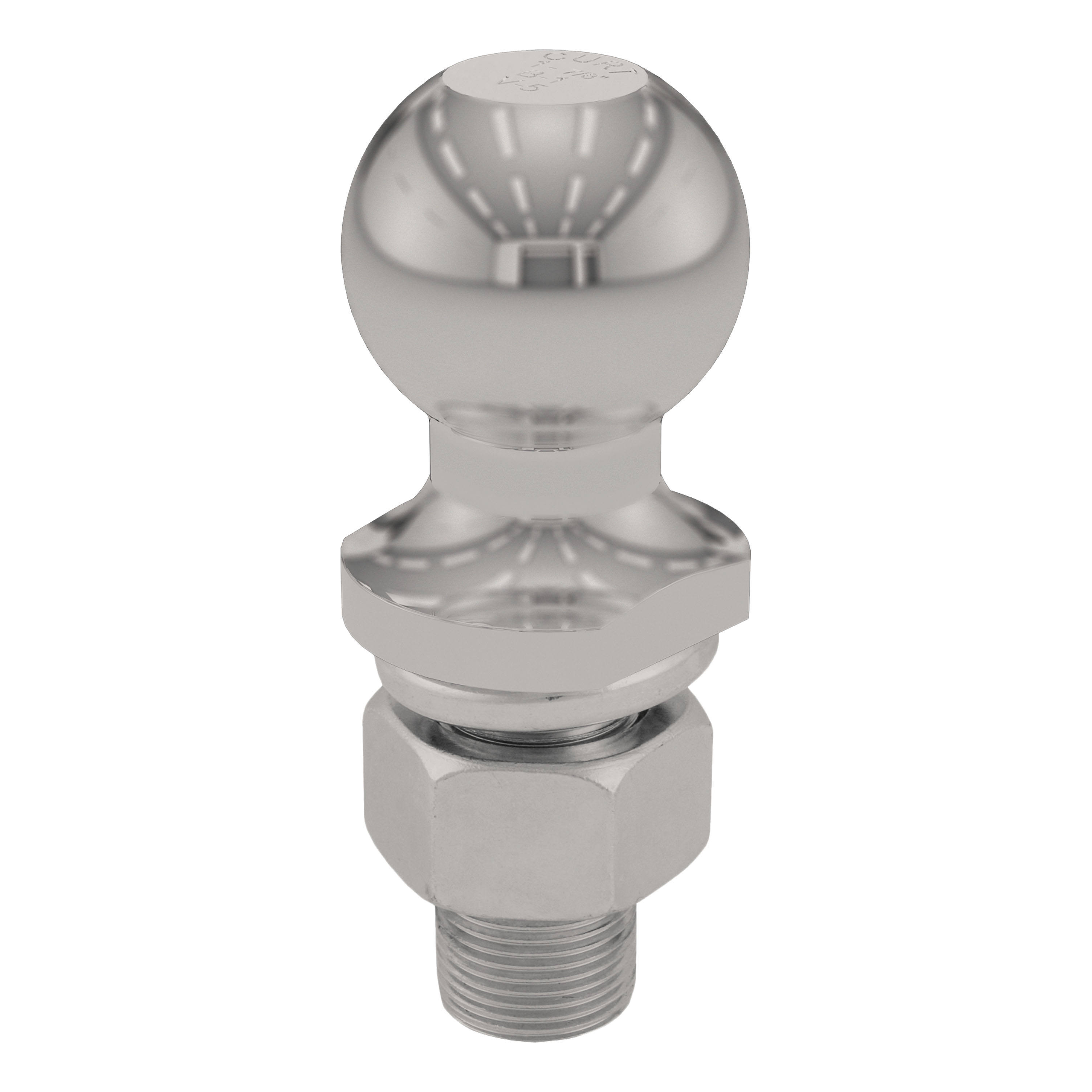 CURT 40081 Stainless Steel Trailer Hitch Ball, 3,500 lbs, 1-7/8-Inch Diameter, 1 x 2-1/8-Inch Shank thumbnail 2