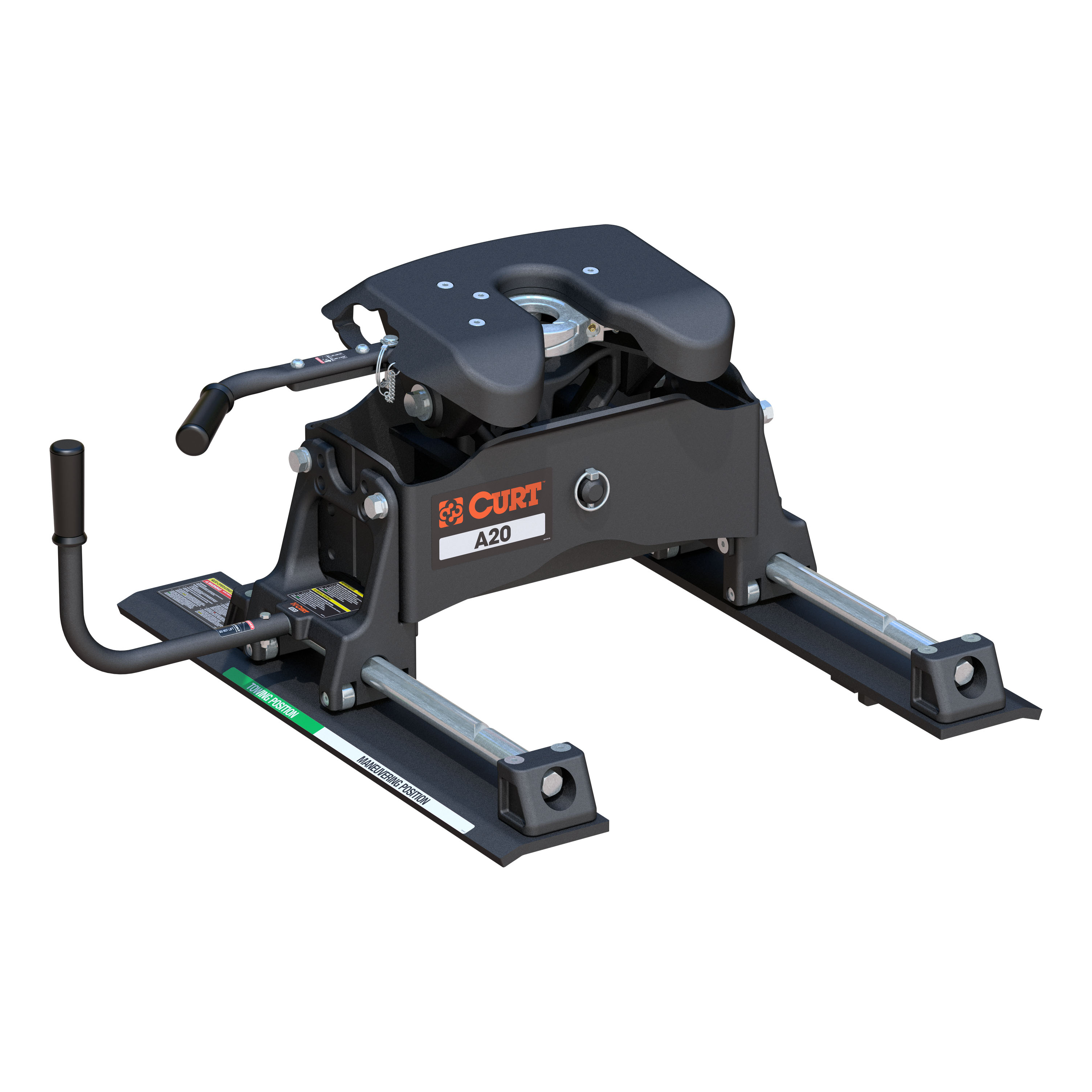 CURT 20K, A20 5th Wheel Slider Hitch for Short Bed Trucks, 20,000 lbs 16541 thumbnail 0