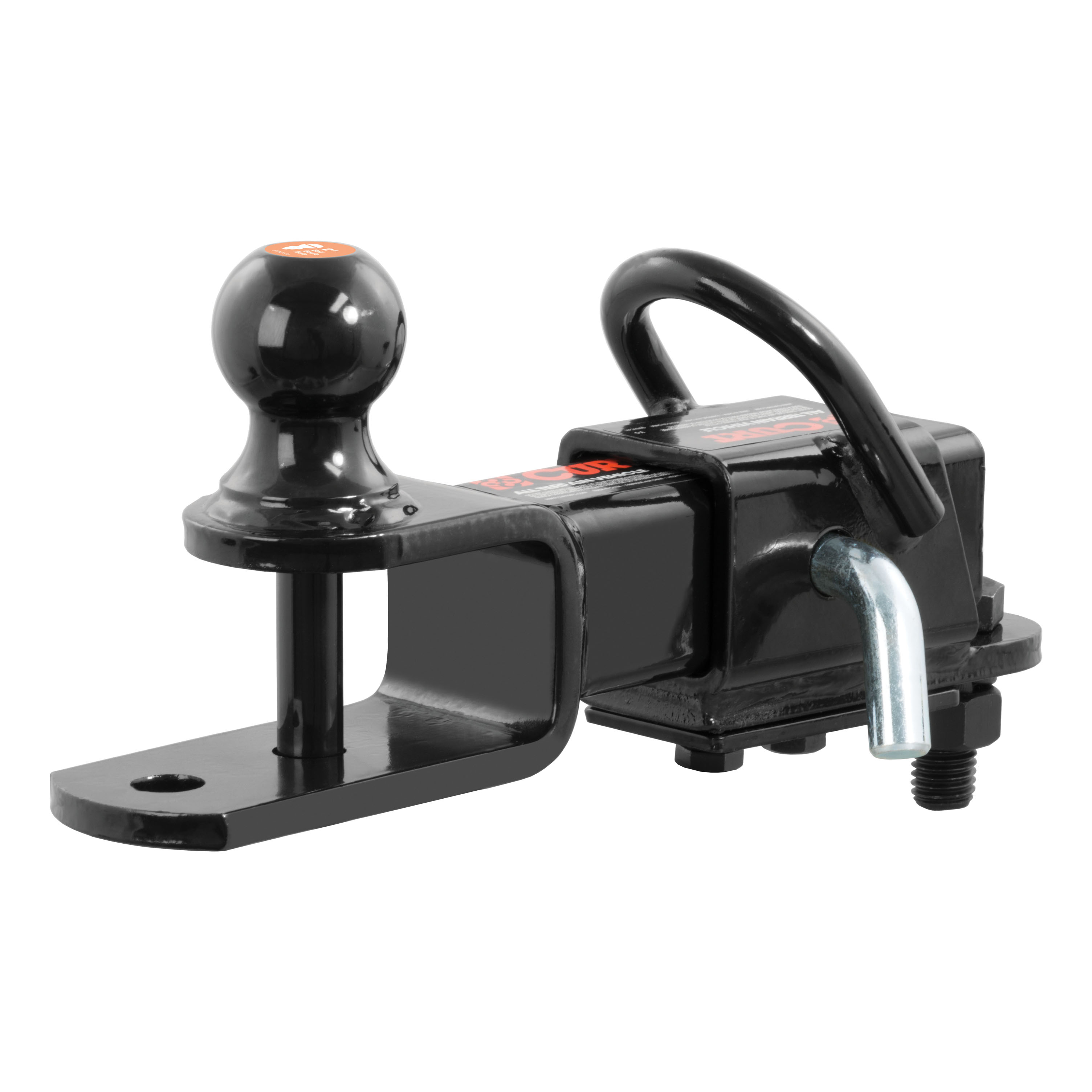 CURT 45038 3-in-1 UTV, ATV Trailer Hitch Mount with 2-Inch Receiver Adapter, 2-Inch Ball, Clevis Pin, 5/8-Inch Hole thumbnail 1