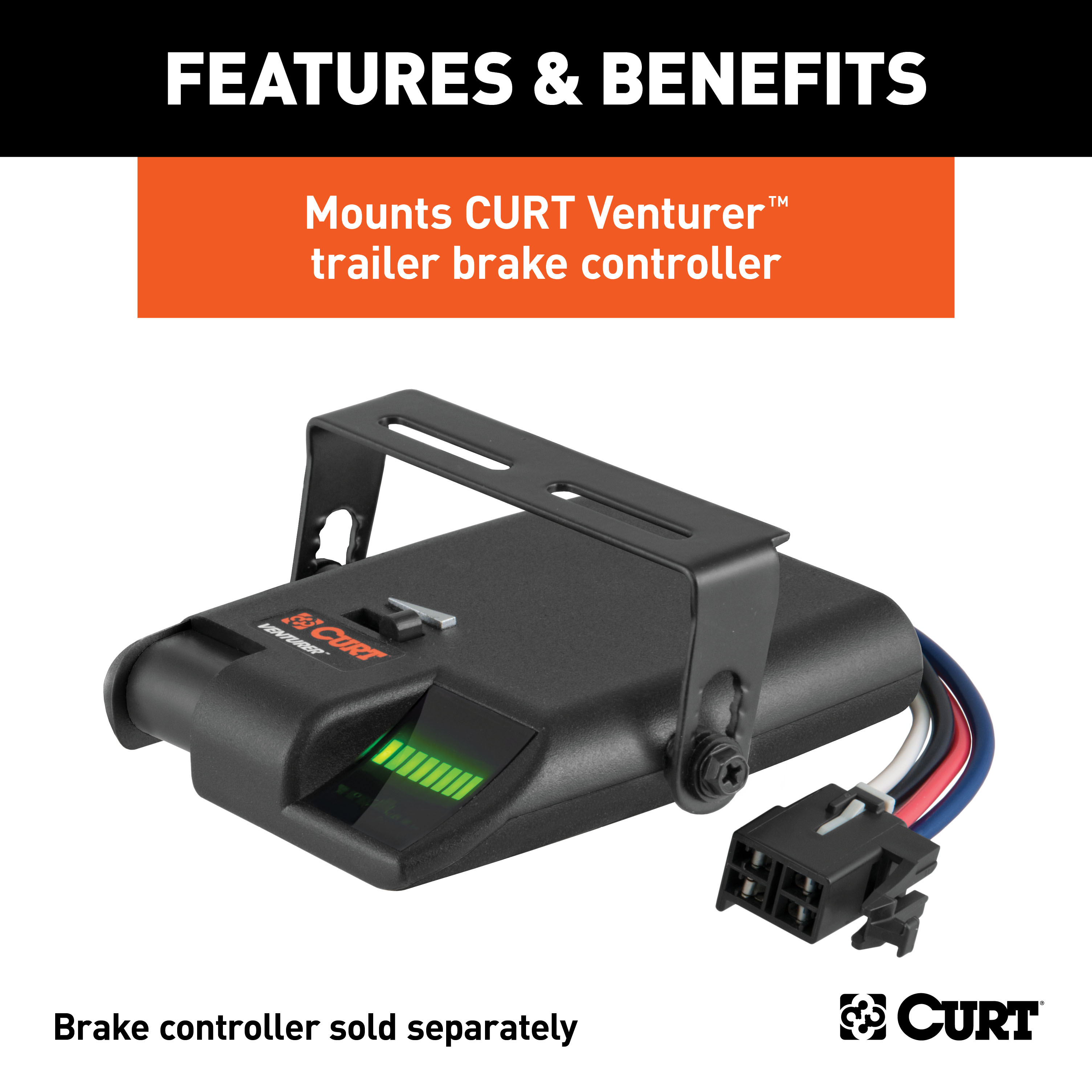 CURT 51114 Venturer Trailer Brake Controller Mounting Bracket thumbnail 2