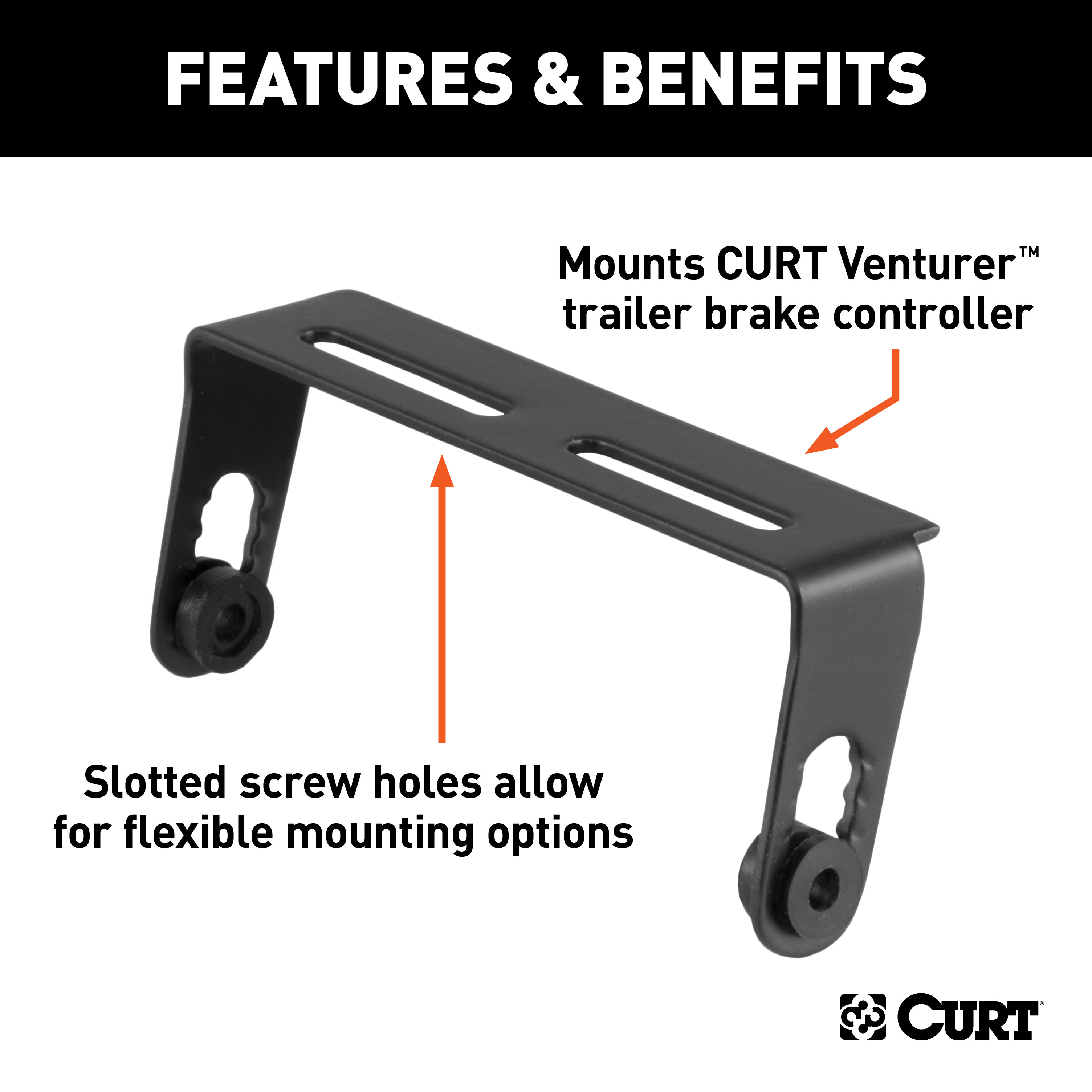 CURT 51114 Venturer Trailer Brake Controller Mounting Bracket thumbnail 1