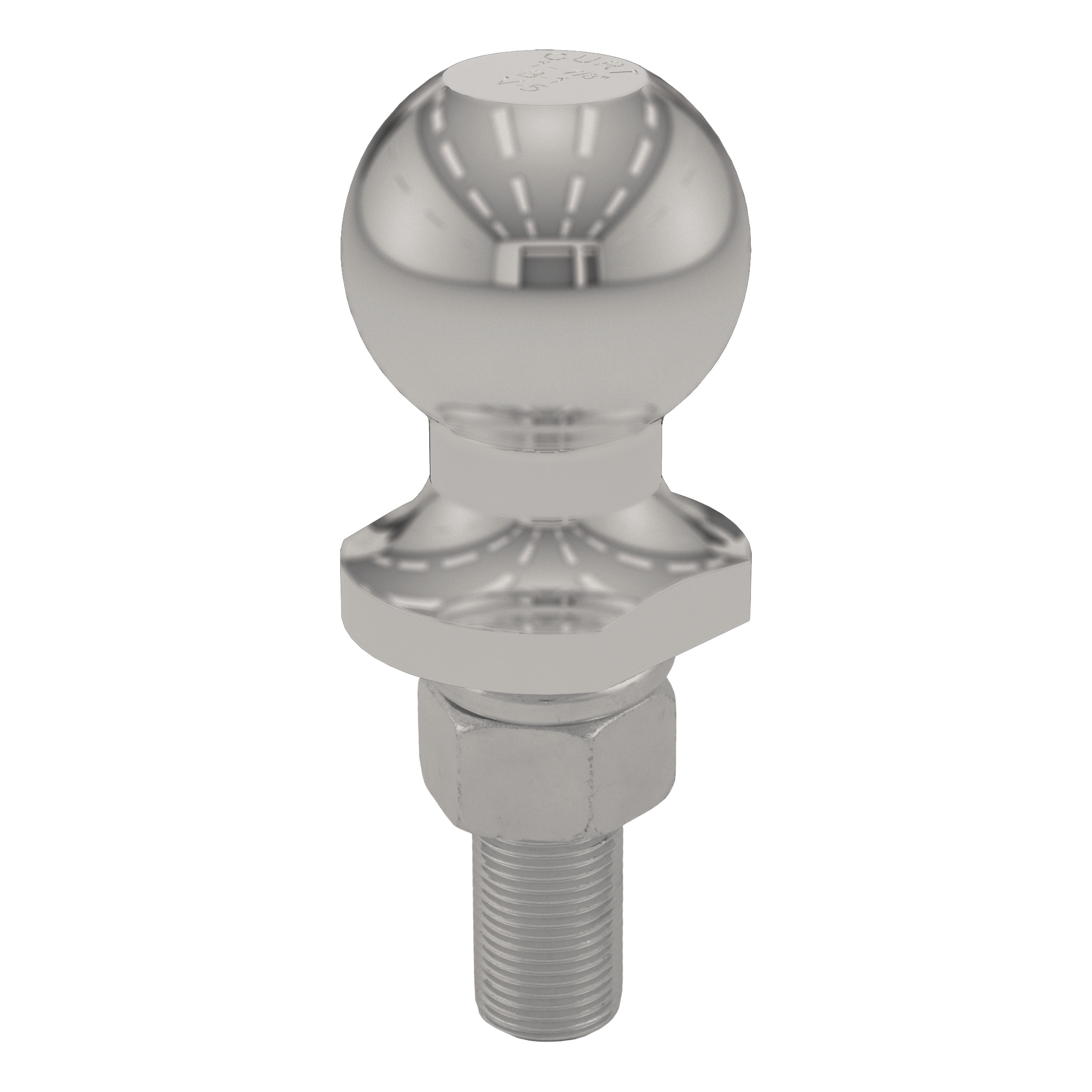 CURT 40080 Stainless Steel Trailer Hitch Ball, 2,000 lbs, 1-7/8-Inch Diameter, 3/4 x 2-1/8-Inch Shank thumbnail 2