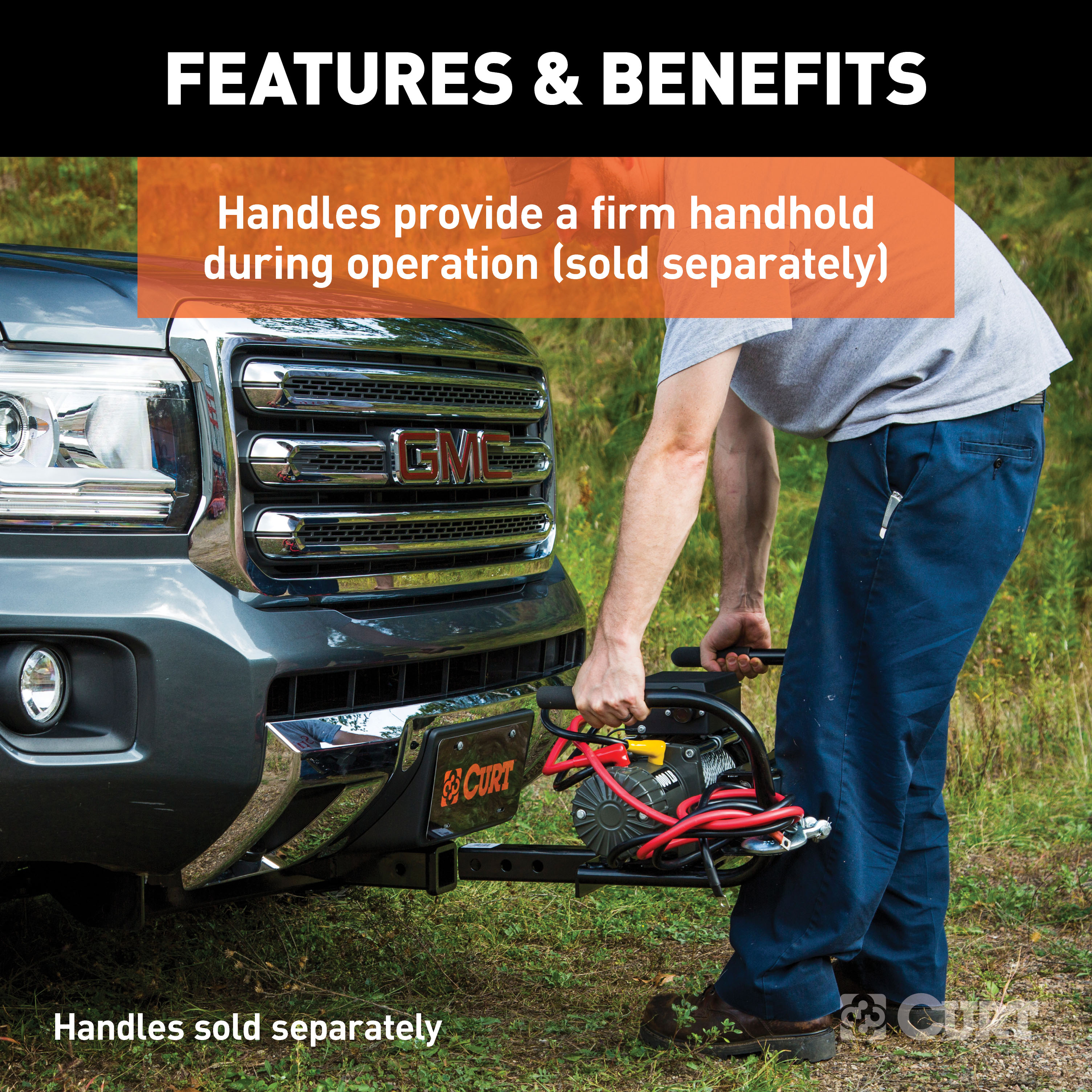 CURT 31010 Trailer Hitch Winch Mount for 2-Inch Receiver thumbnail 4