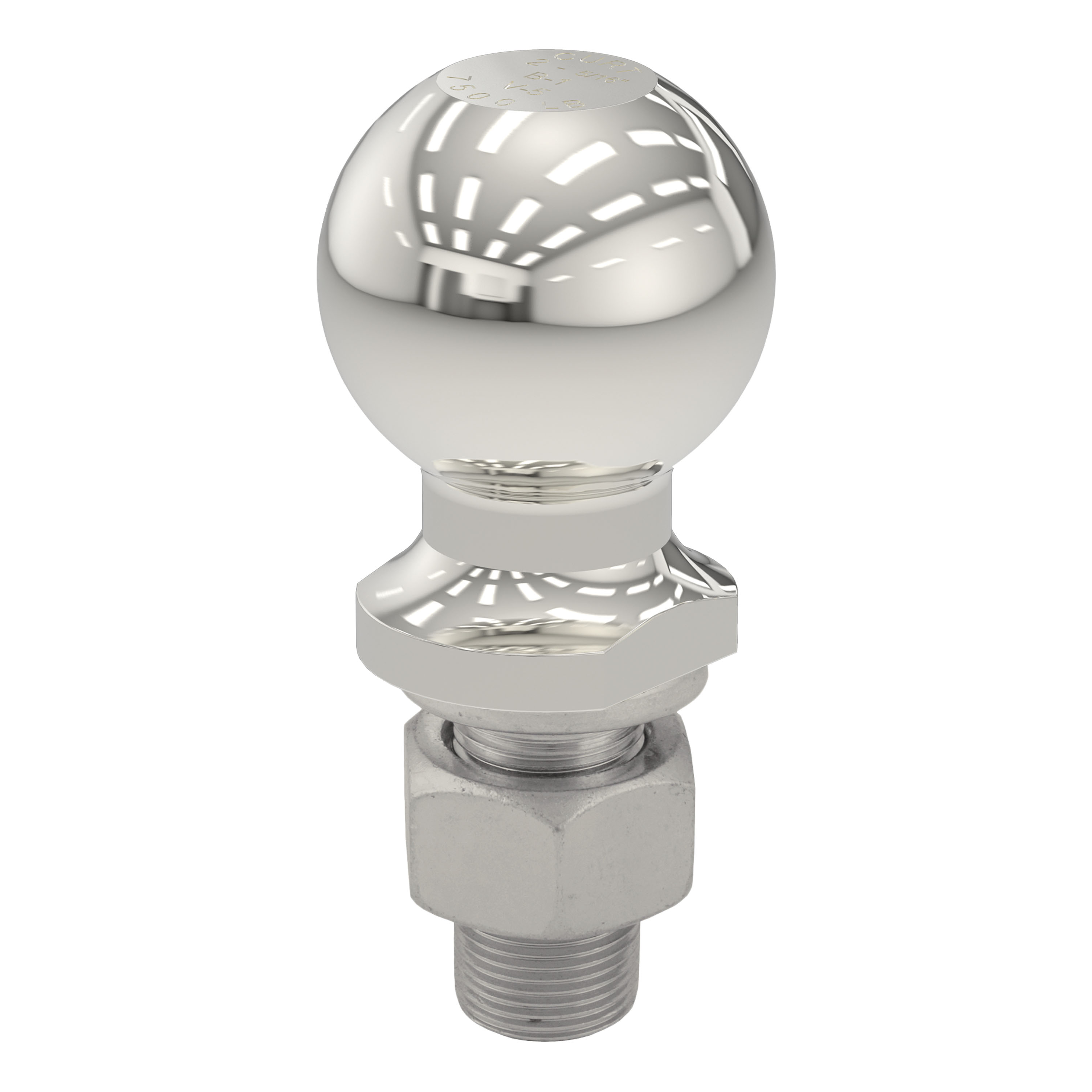 CURT 40084 Stainless Steel Trailer Hitch Ball, 7,500 lbs, 2-5/16-Inch Diameter, 1 x 2-1/8-Inch Shank thumbnail 2