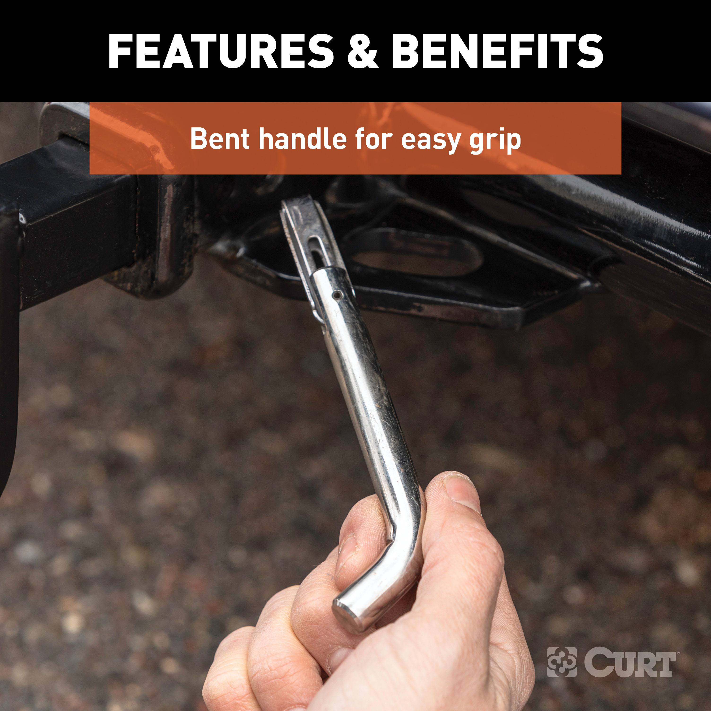 CURT 23581 Stainless Steel Swivel Trailer Hitch Pin, 1/2-Inch Diameter, Fits 1-1/4-Inch Receiver thumbnail 4