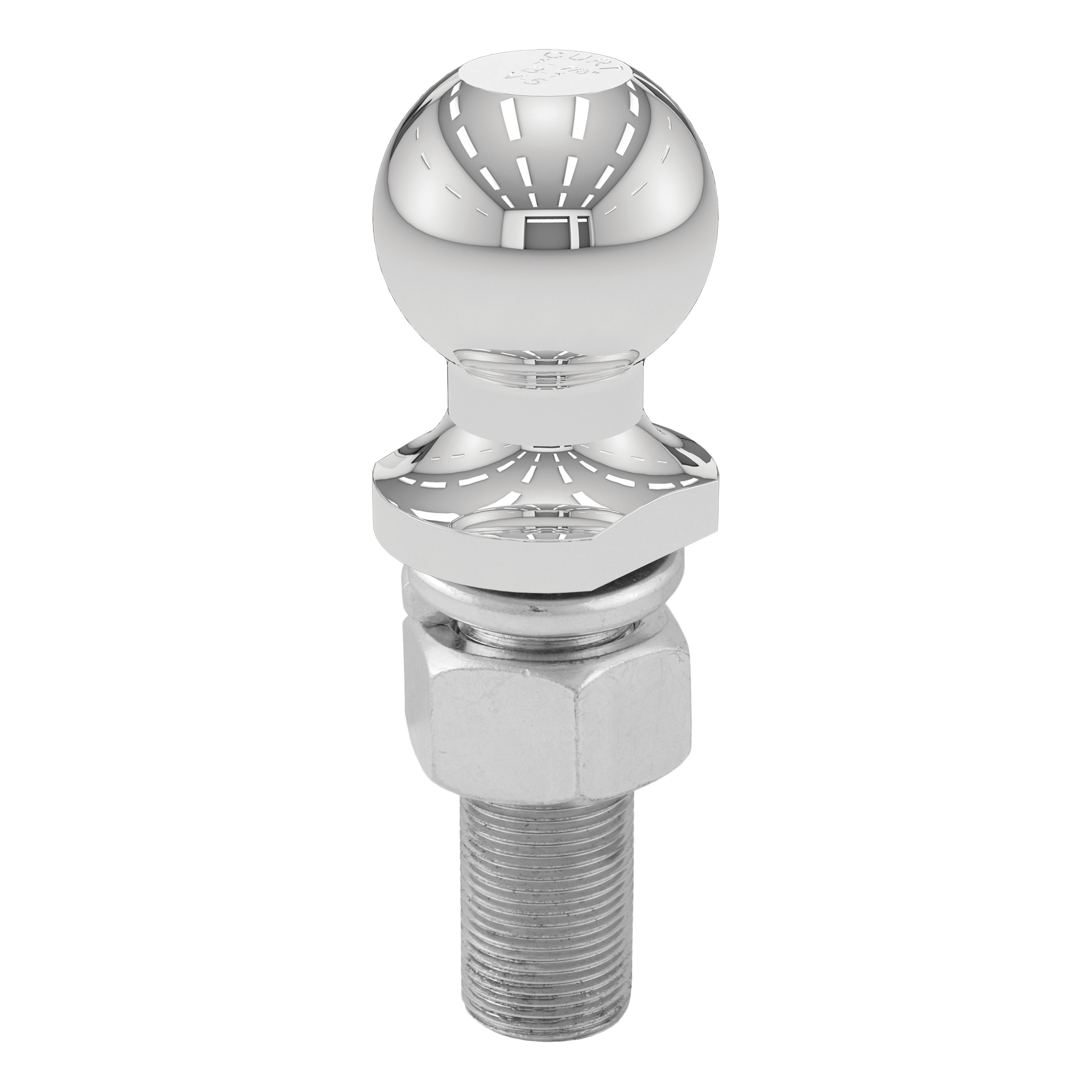 CURT 40072 Chrome Trailer Hitch Ball, 3,500 lbs, 1-7/8-Inch Diameter, 1 x 3-Inch Shank thumbnail 1