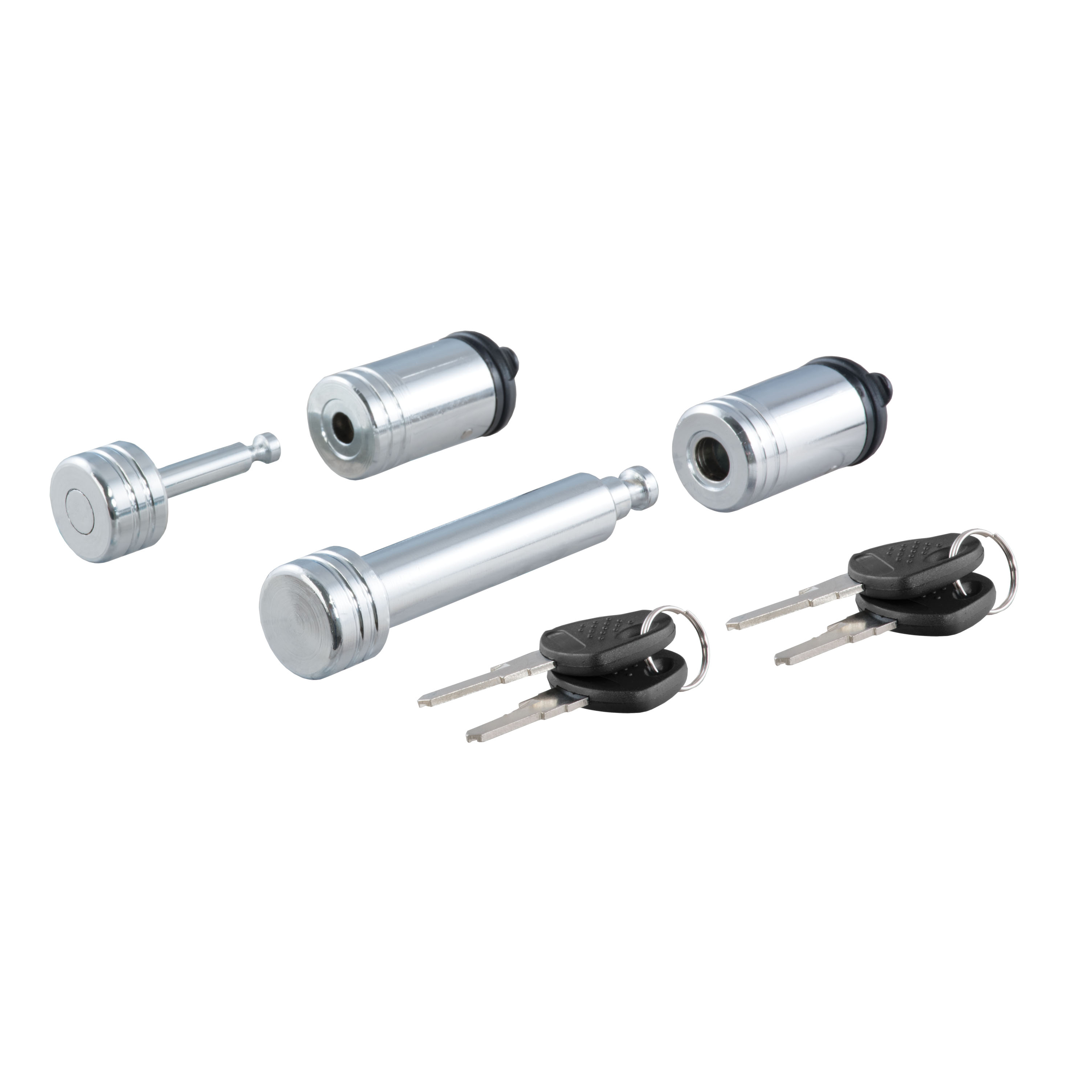 CURT 23526 Trailer Lock Set for 2-Inch Receiver, 7/8-Inch Coupler Latch Span thumbnail 0