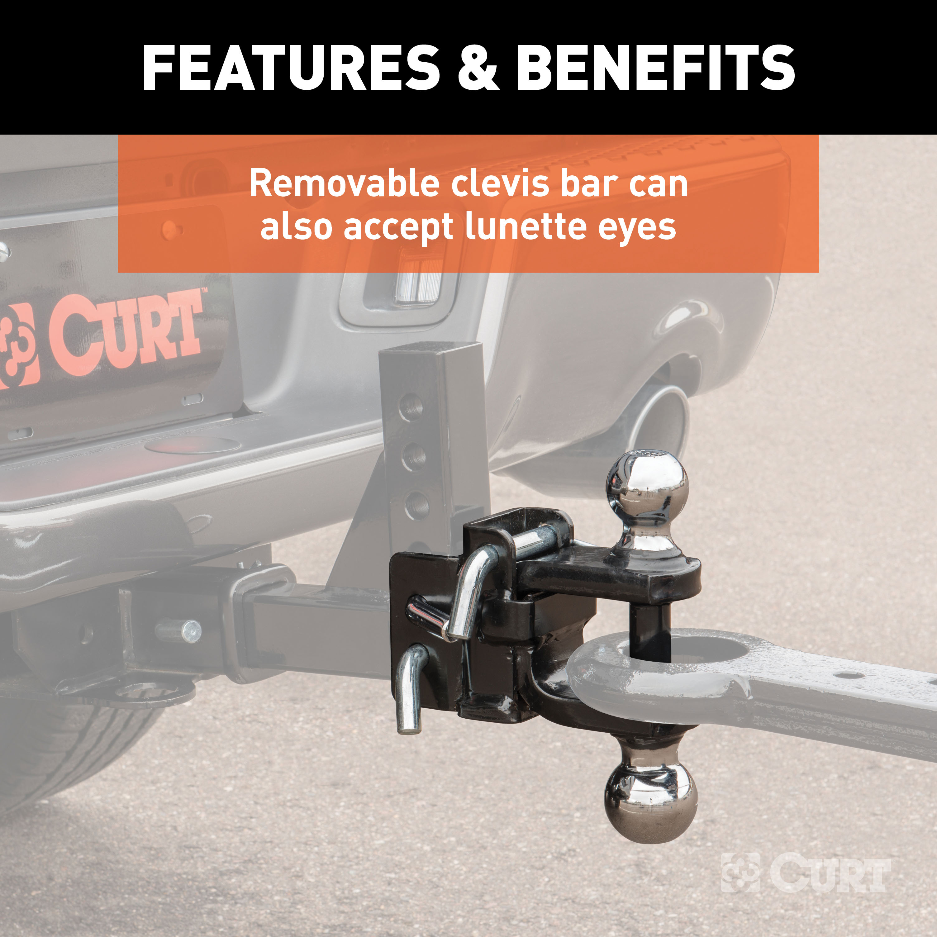 CURT 45008 Replacement Head for Adjustable Trailer Hitch Ball Mount #45049 thumbnail 5