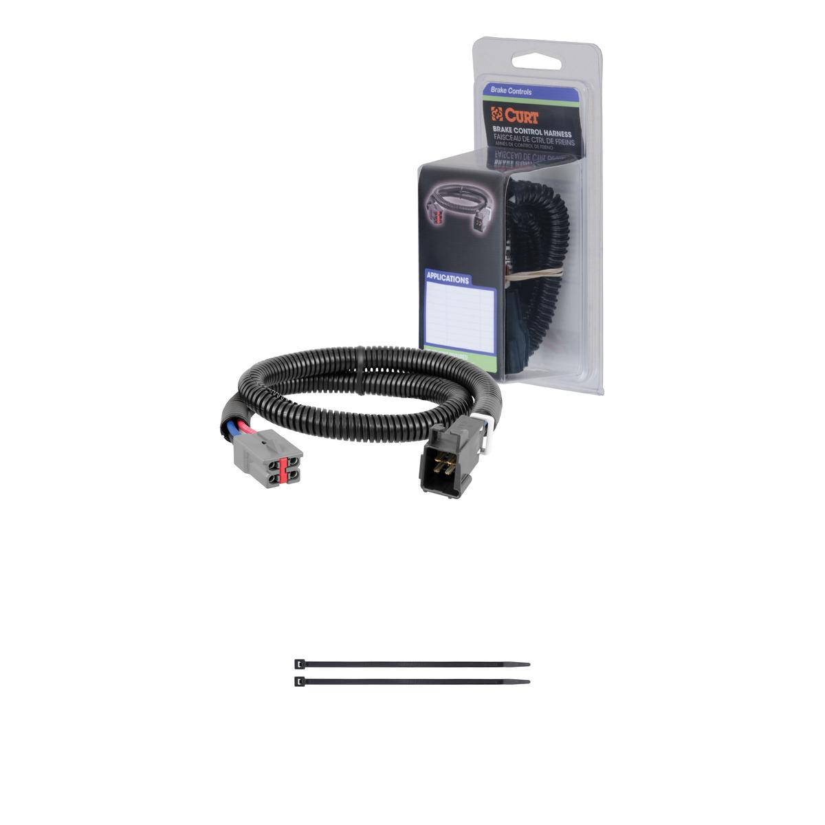 CURT 51313 Quick Plug Electric Trailer Brake Controller Wiring Harness, Select Ford Bronco, F-150 thumbnail 0