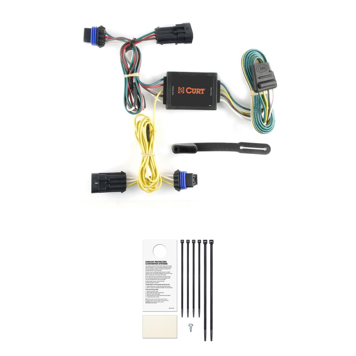 CURT 56036 Vehicle-Side Custom 4-Pin Trailer Wiring Harness, Fits Select Saturn Ion thumbnail 0