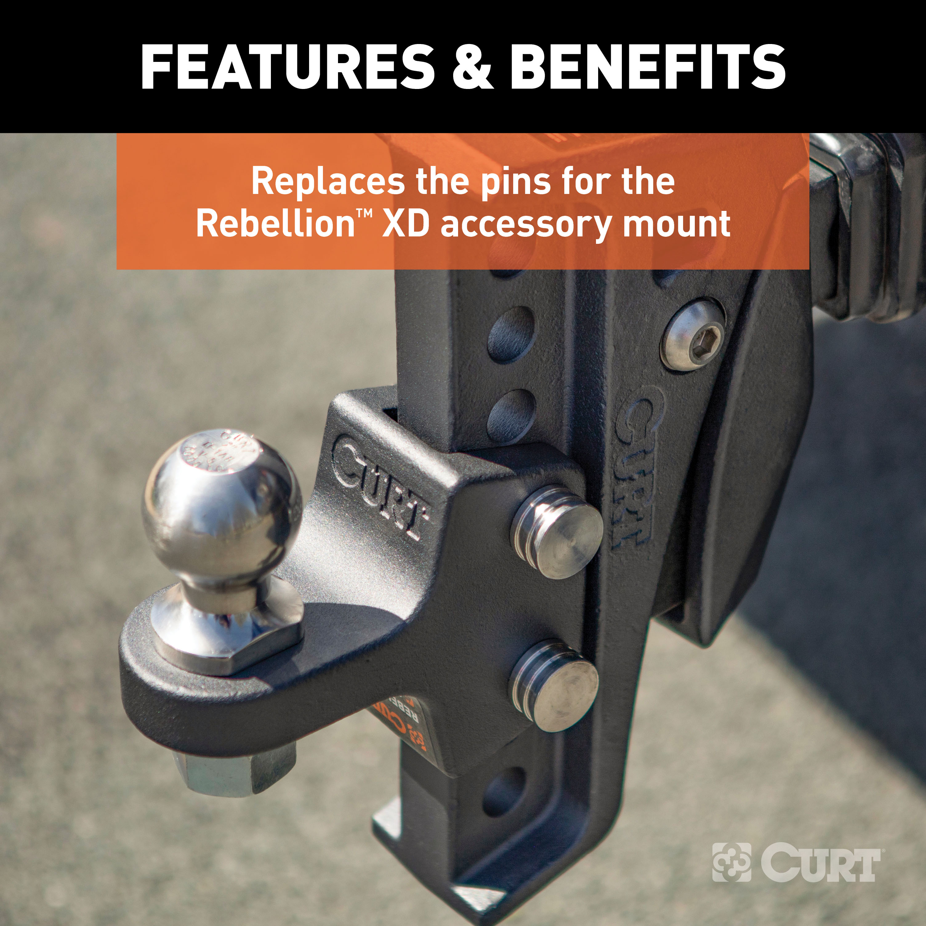 CURT 45959 Replacement Rebellion XD Accessory Mount Pins thumbnail 2