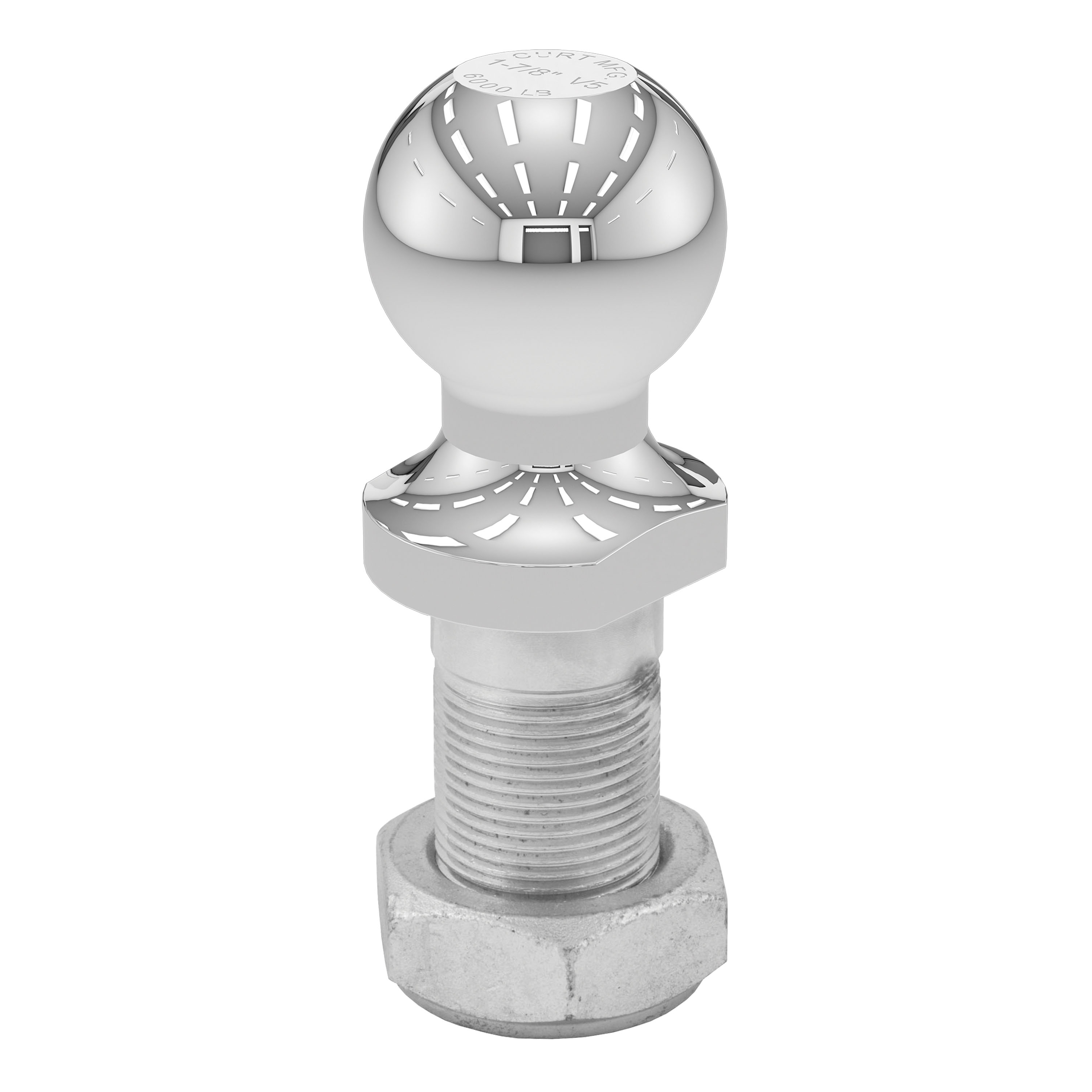 CURT 48810 Replacement 1-7/8-Inch Pintle Hitch Ball, 6,000 lbs, 1-1/4-Inch Shank Diameter thumbnail 0