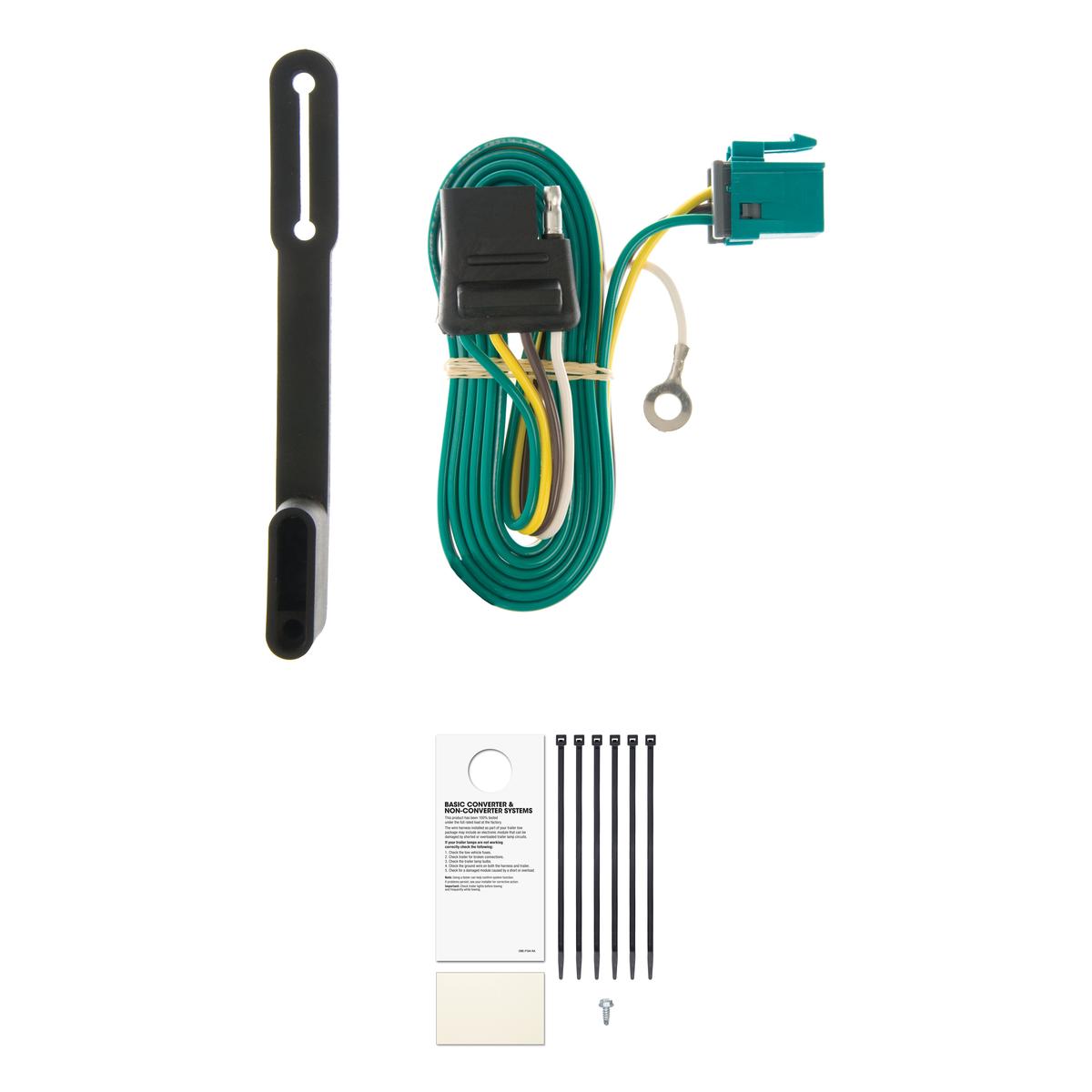 CURT 55240 Vehicle-Side Custom 4-Pin Trailer Wiring Harness, Fits Select Chevrolet Express, GMC Savana 1500, 2500, 3500 thumbnail 0