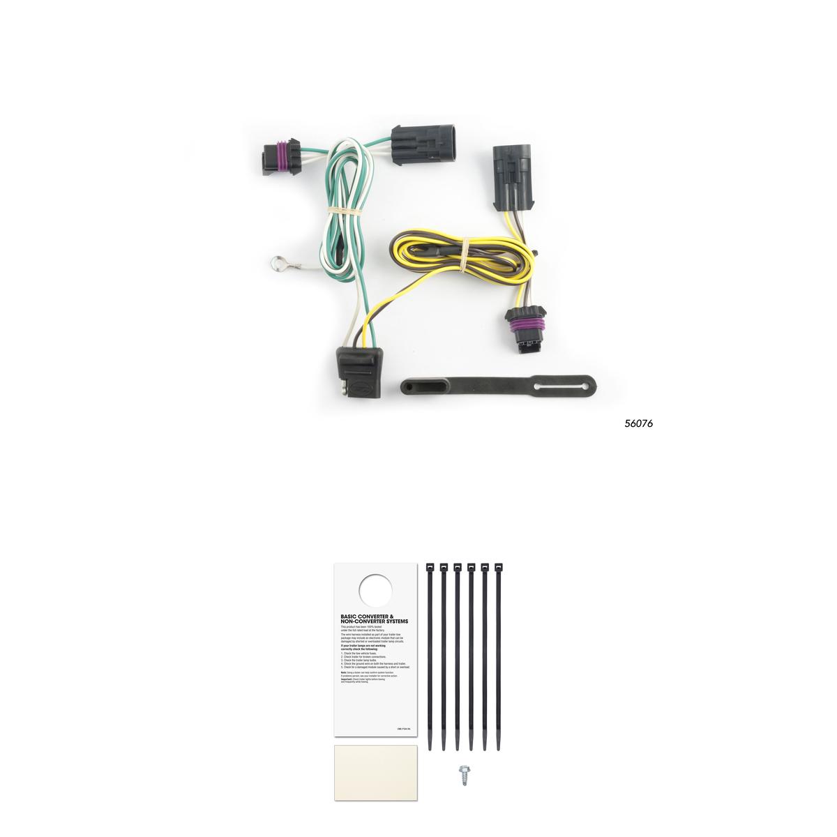 CURT 56076 Vehicle-Side Custom 4-Pin Trailer Wiring Harness, Fits Select Pontiac Grand Prix thumbnail 0