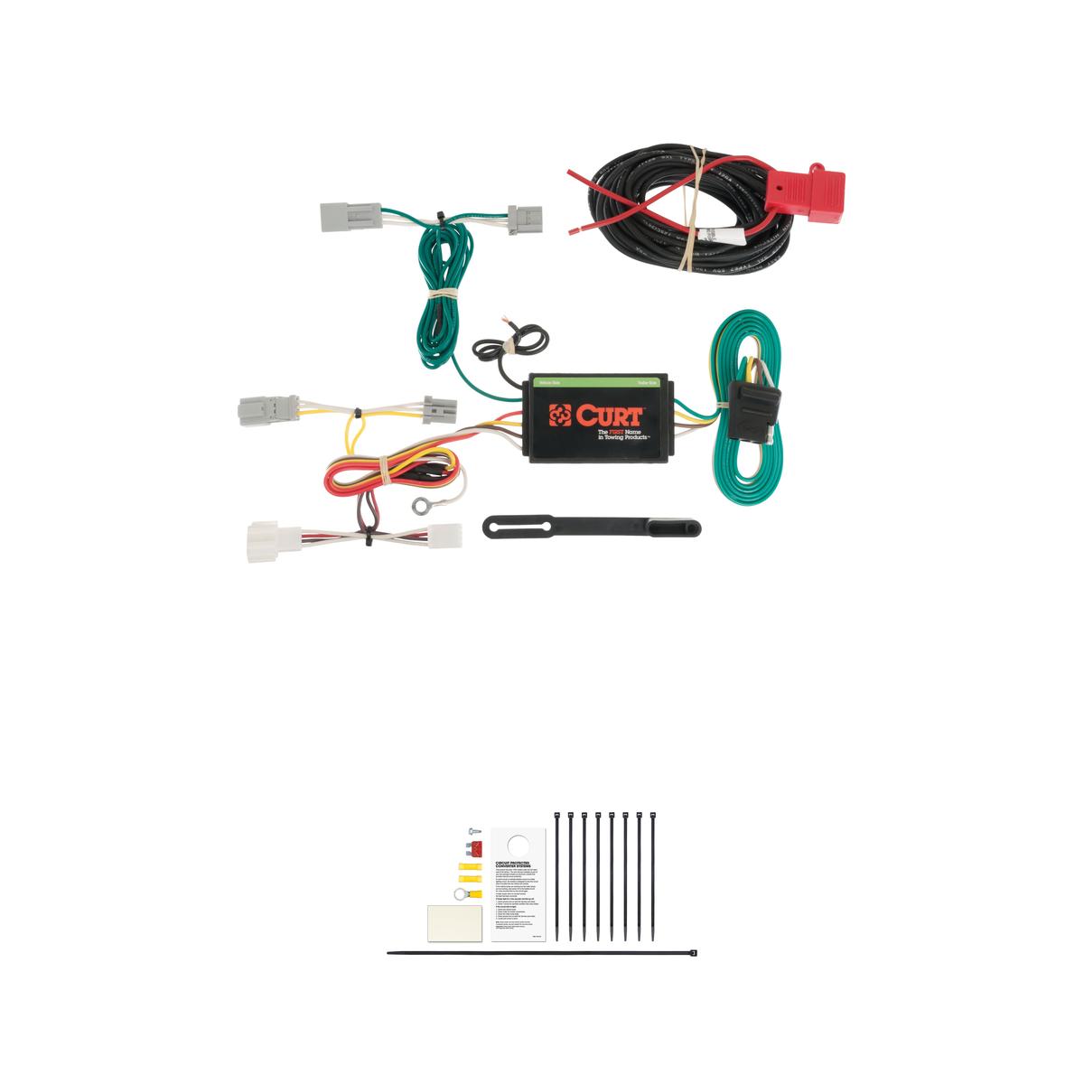 CURT 56173 Vehicle-Side Custom 4-Pin Trailer Wiring Harness, Fits Select Honda Accord with LED Taillights thumbnail 0