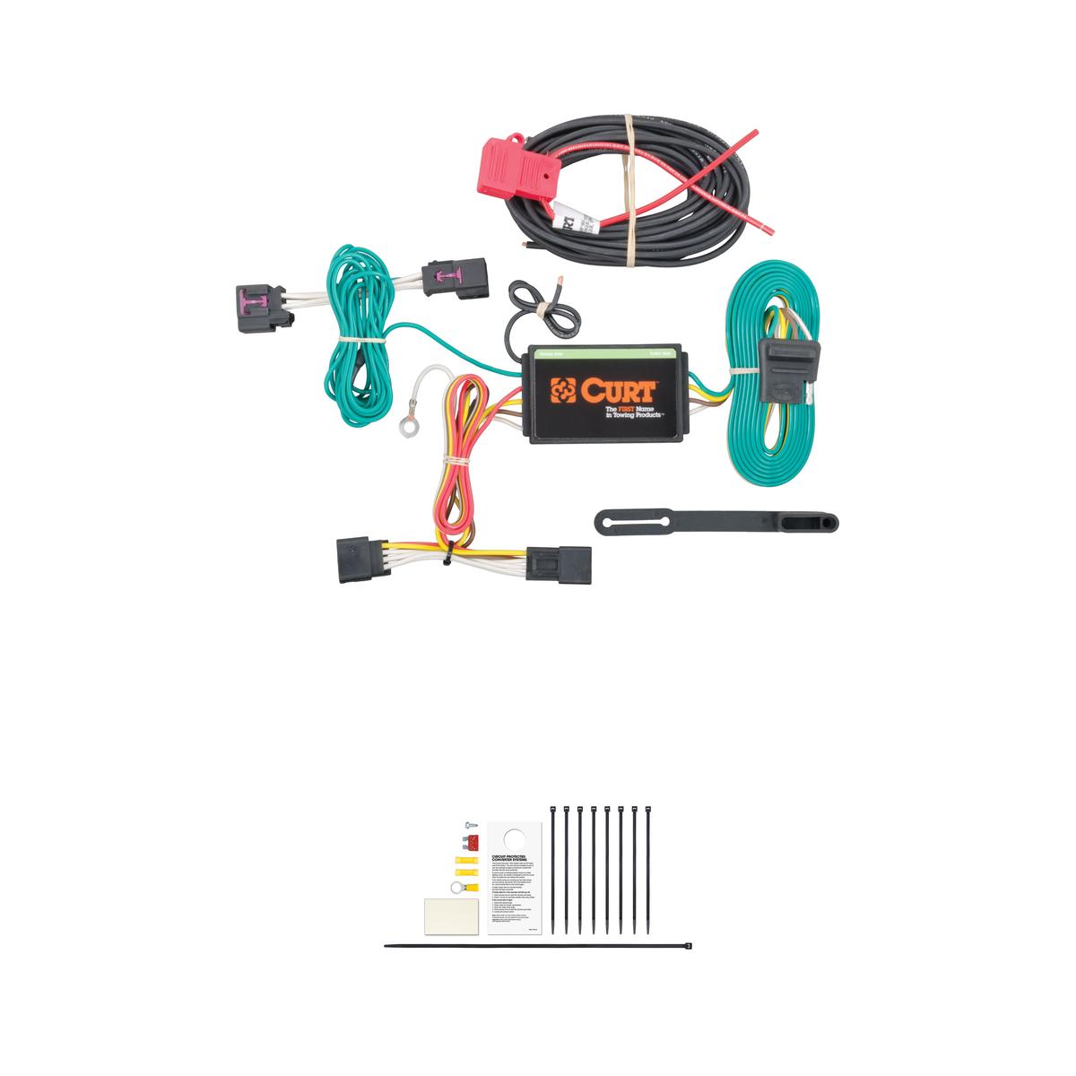 CURT 56214 Vehicle-Side Custom 4-Pin Trailer Wiring Harness, Fits Select Chevrolet Cruze thumbnail 0