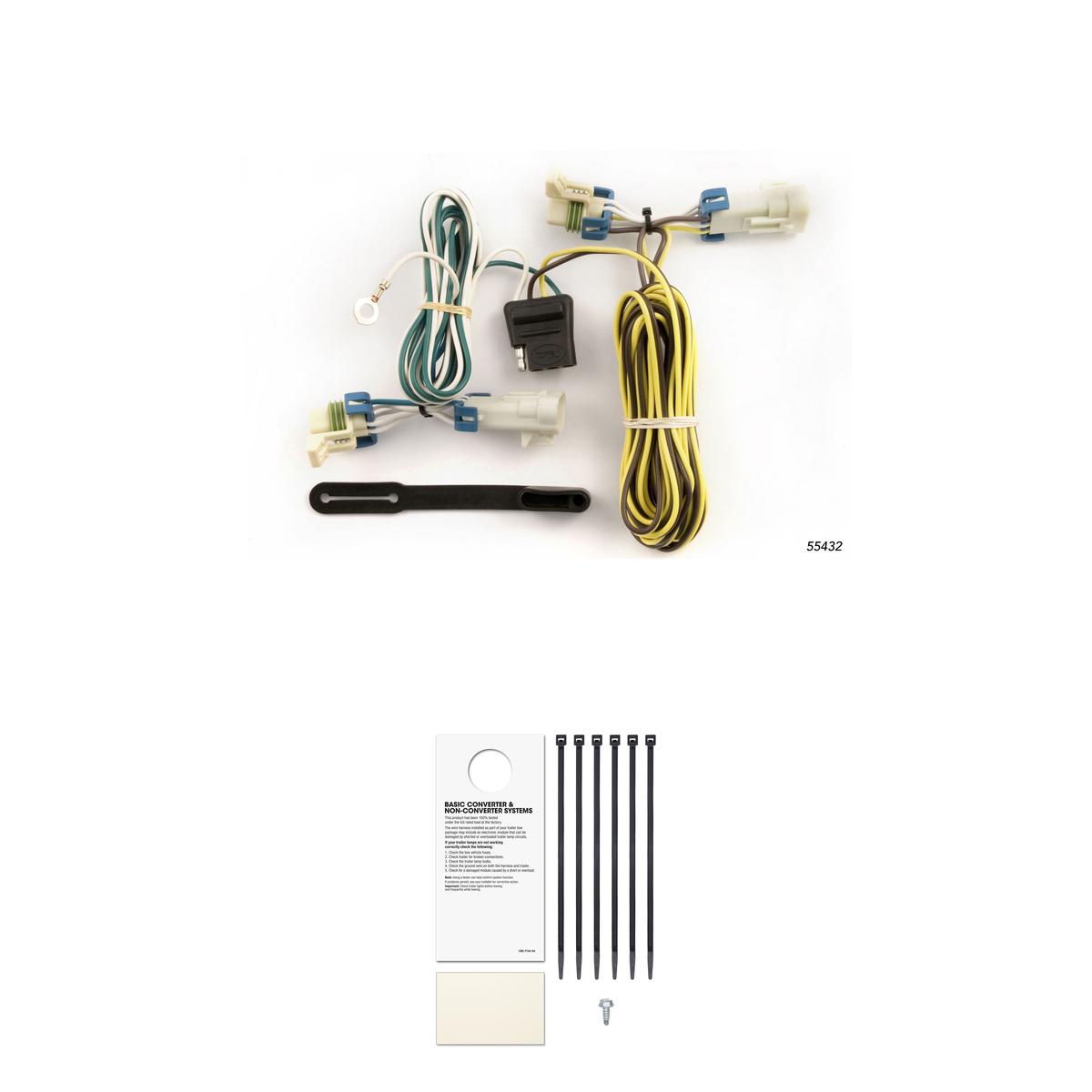 CURT 55432 Vehicle-Side Custom 4-Pin Trailer Wiring Harness, Fits Select Chevrolet Cobalt, HHR, Pontiac G5, Pursuit Coupe thumbnail 0