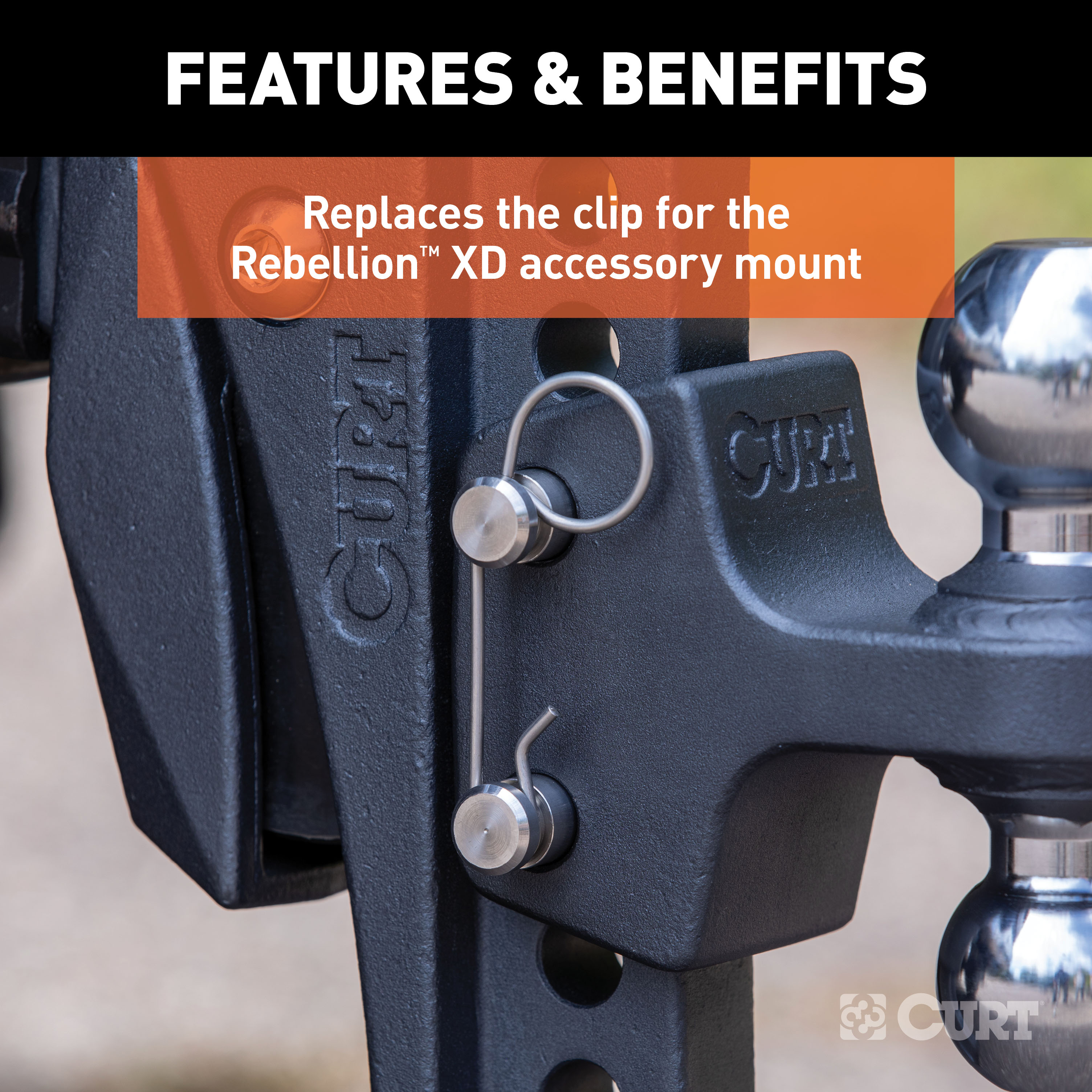 CURT 45960 Replacement Rebellion XD Accessory Mount Clip thumbnail 3
