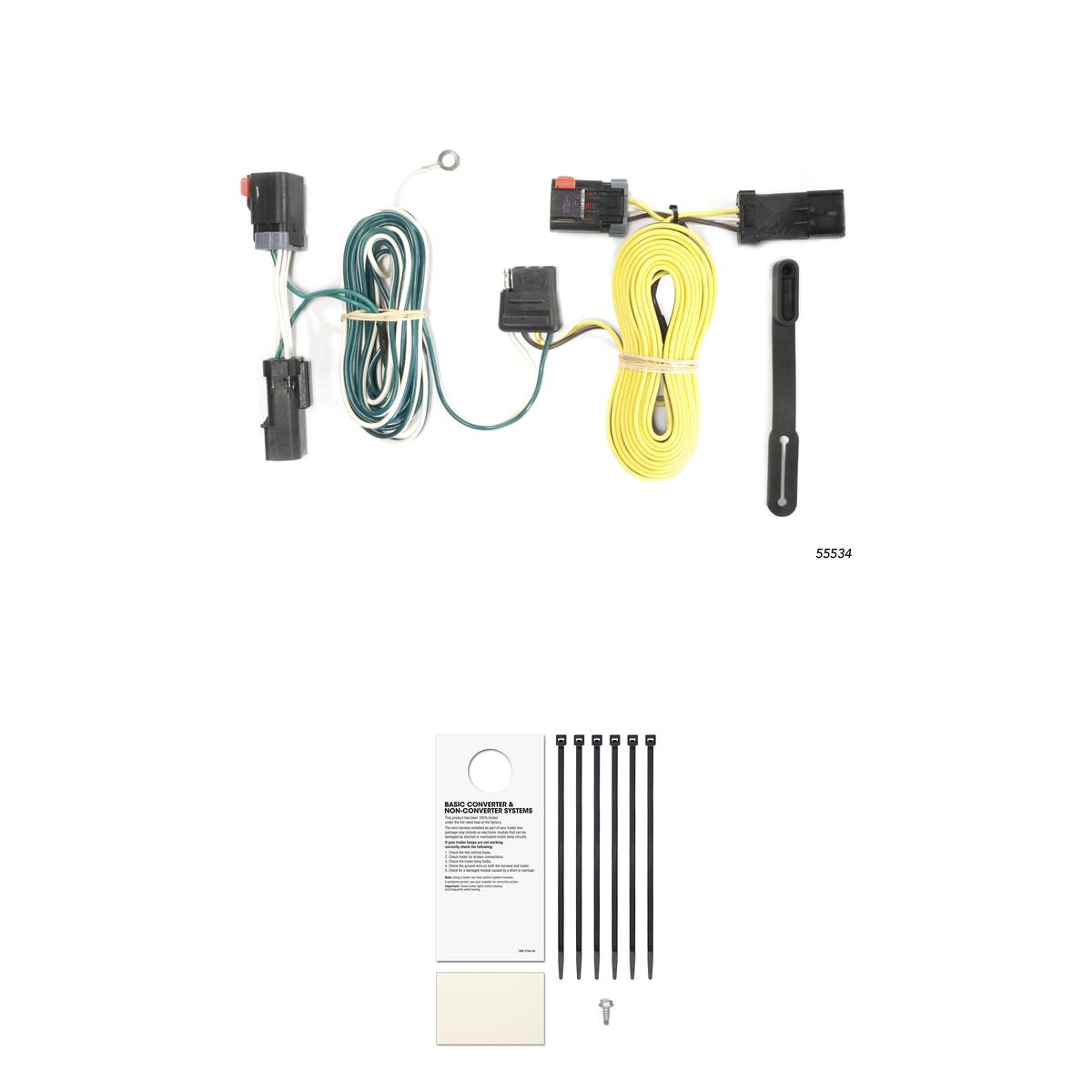 CURT 55534 Vehicle-Side Custom 4-Pin Trailer Wiring Harness, Fits Select Chrysler 300, Dodge Charger, Challenger thumbnail 0
