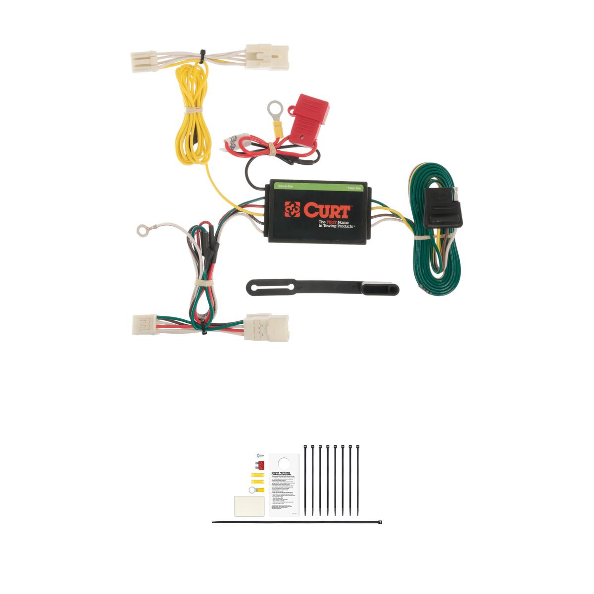 CURT 56156 Vehicle-Side Custom 4-Pin Trailer Wiring Harness, Fits Select Toyota Prius V thumbnail 0