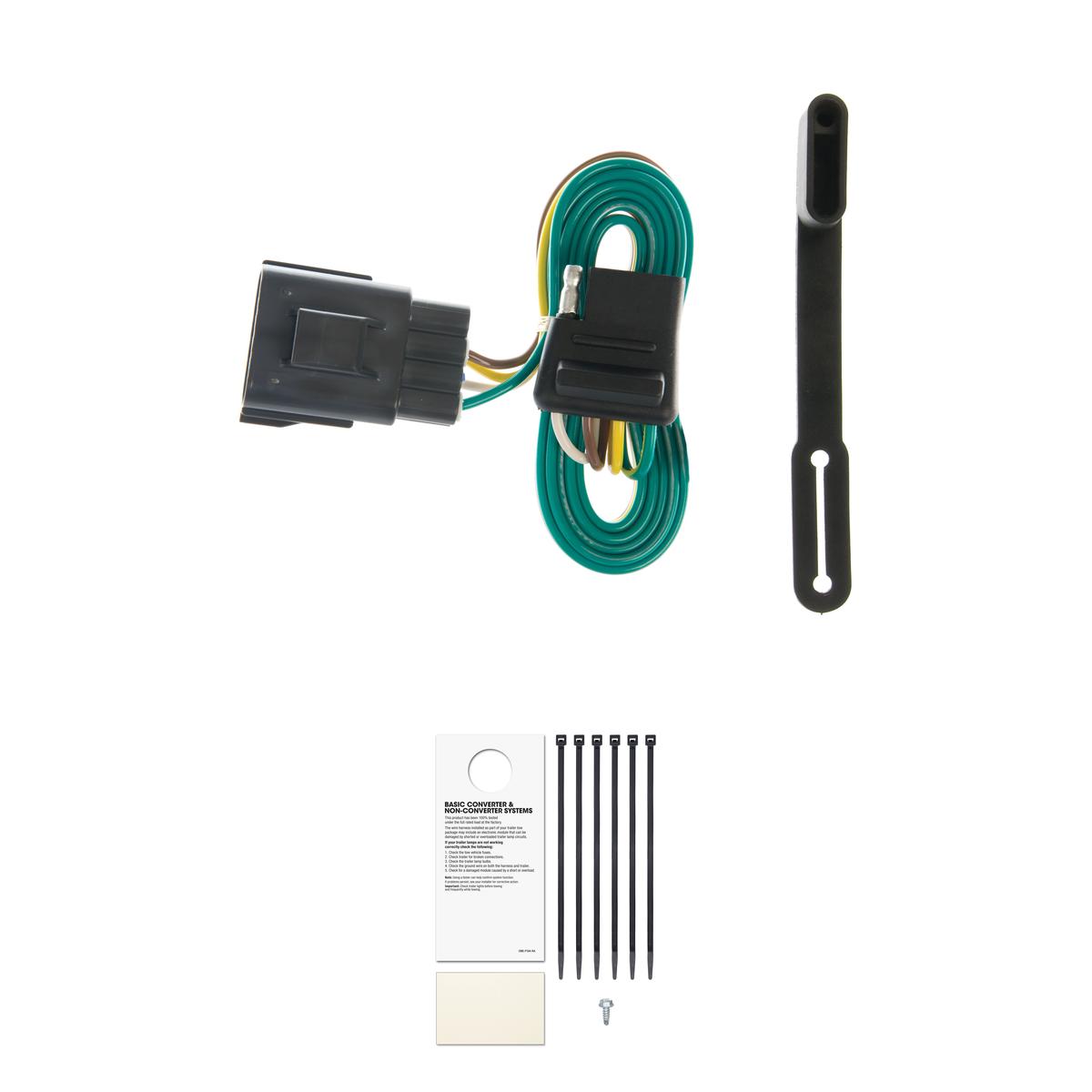 CURT 55251 Vehicle-Side Custom 4-Pin Trailer Wiring Harness, Fits Select Ford Explorer, Mercury Mountaineer, Lincoln Aviator thumbnail 0