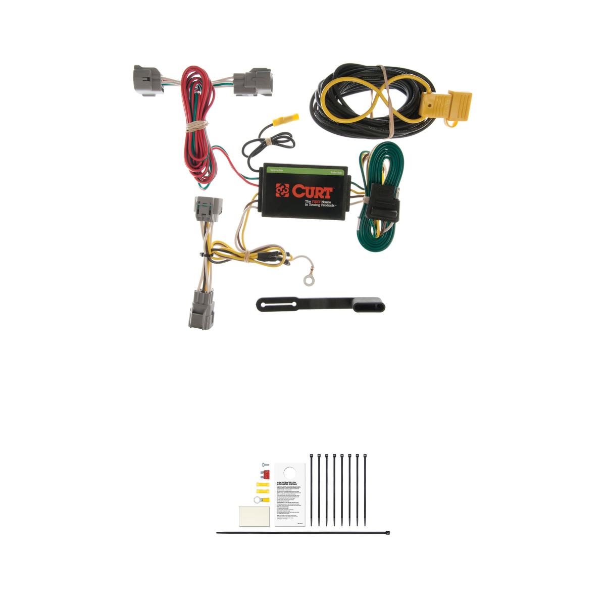 CURT 55349 Vehicle-Side Custom 4-Pin Trailer Wiring Harness, Fits Select Jeep Grand Cherokee thumbnail 0