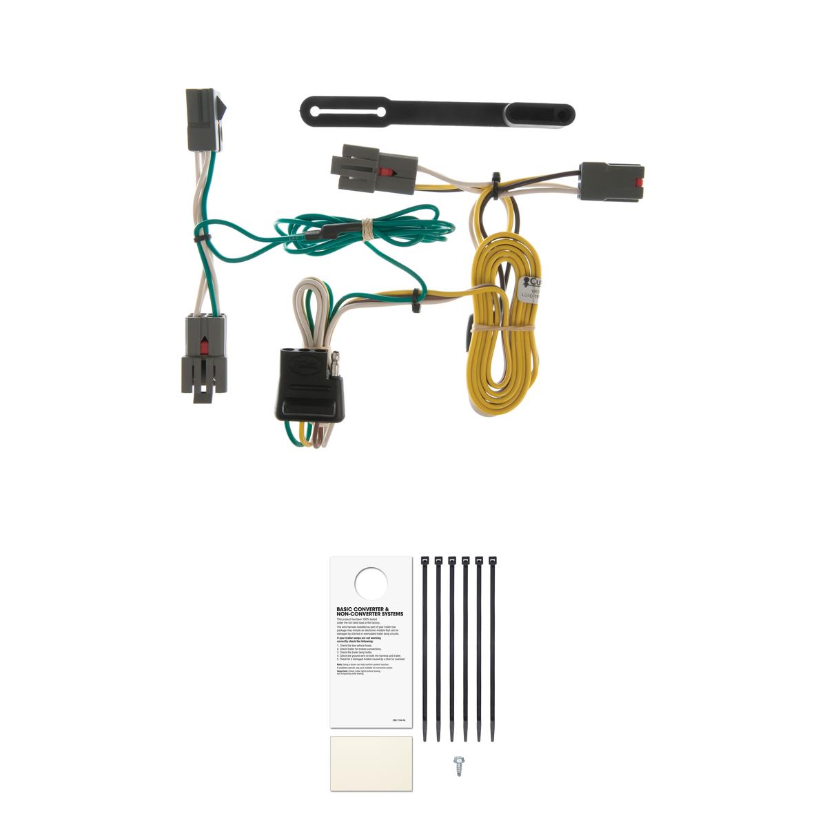 CURT 55326 Vehicle-Side Custom 4-Pin Trailer Wiring Harness, Fits Select Ford Crown Victoria, Ford Mustang, Mercury Grand Marquis thumbnail 0