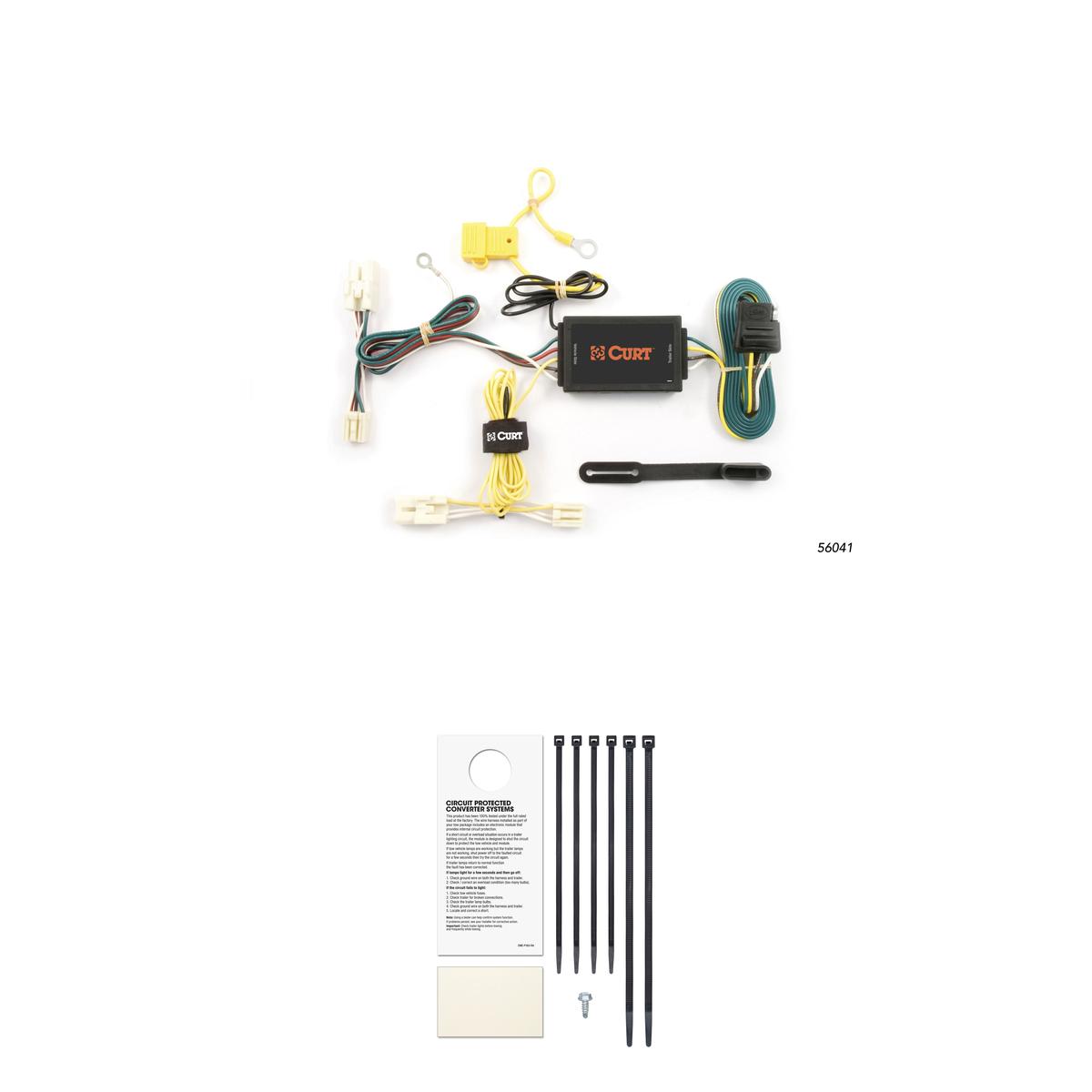 CURT 56041 Vehicle-Side Custom 4-Pin Trailer Wiring Harness, Fits Select Hyundai Genesis thumbnail 0