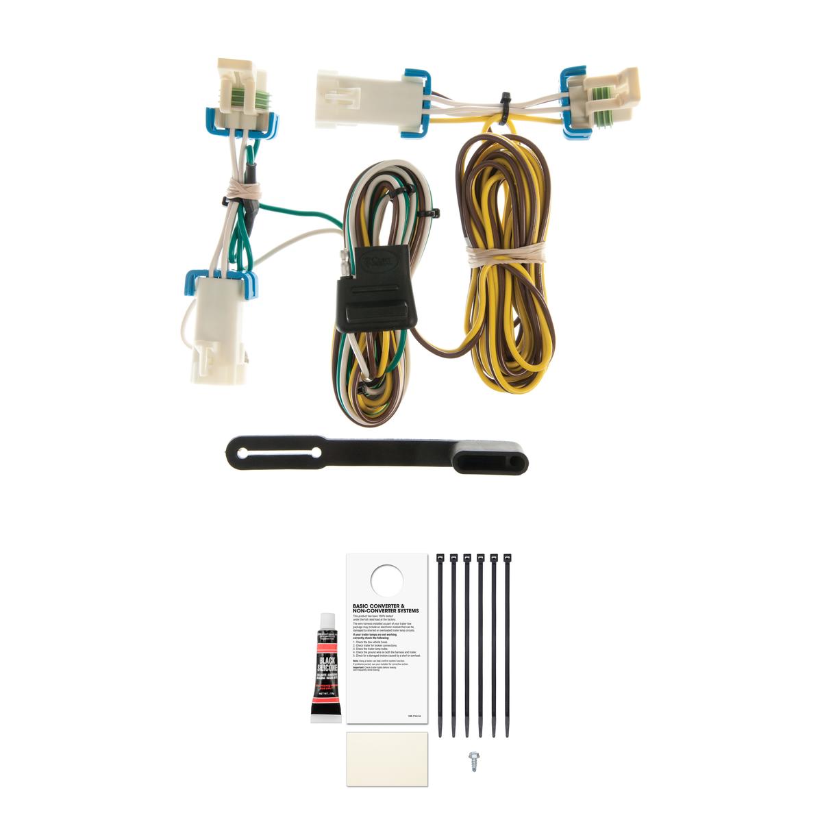 CURT 55383 Vehicle-Side Custom 4-Pin Trailer Wiring Harness, Fits Select Buick Rendezvous, Pontiac Aztek thumbnail 0