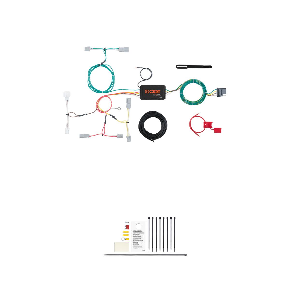 CURT 56299 Vehicle-Side Custom 4-Pin Trailer Wiring Harness, Fits Select Honda Accord Sedan thumbnail 0