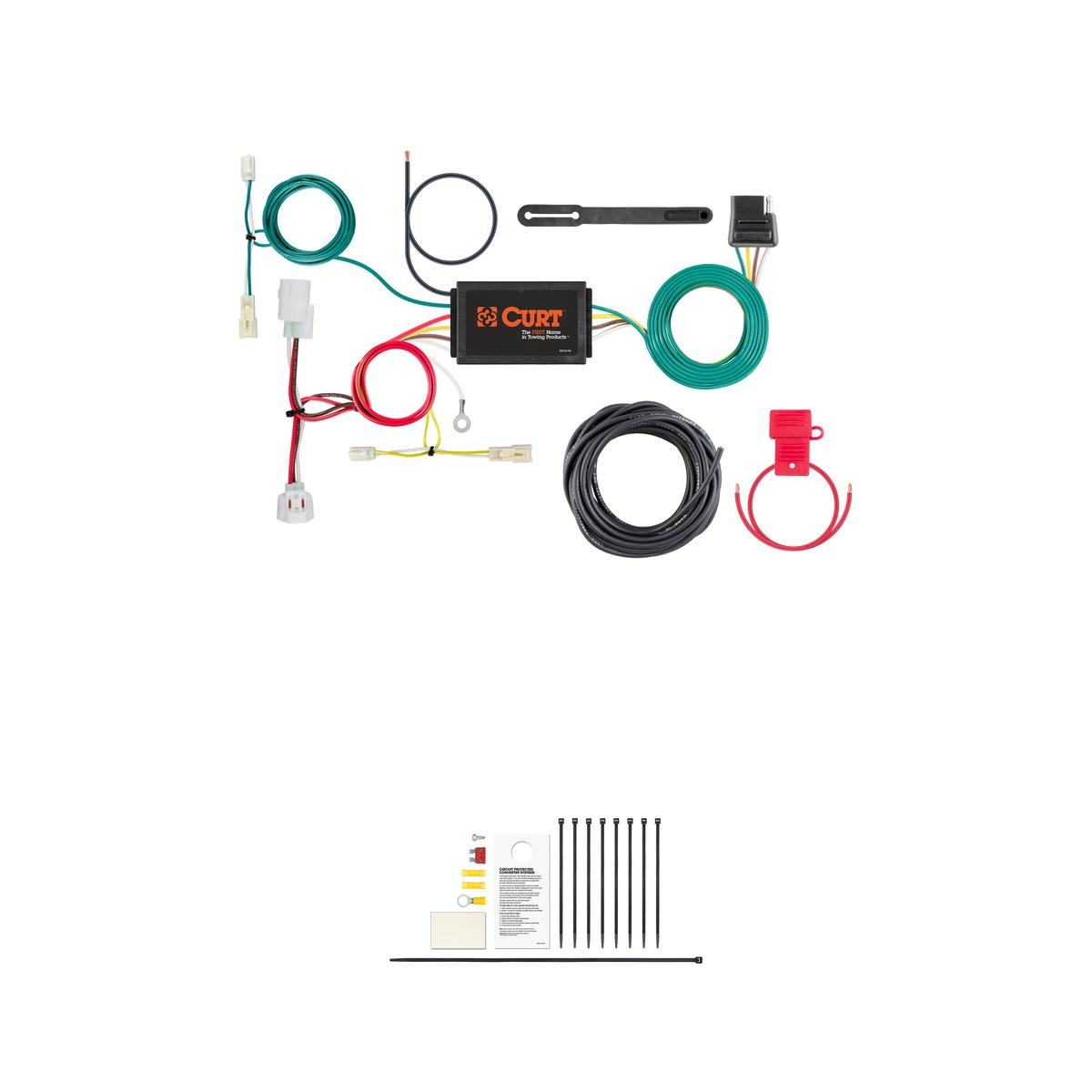 CURT 56280 Vehicle-Side Custom 4-Pin Trailer Wiring Harness, Fits Select Mazda 6 thumbnail 0