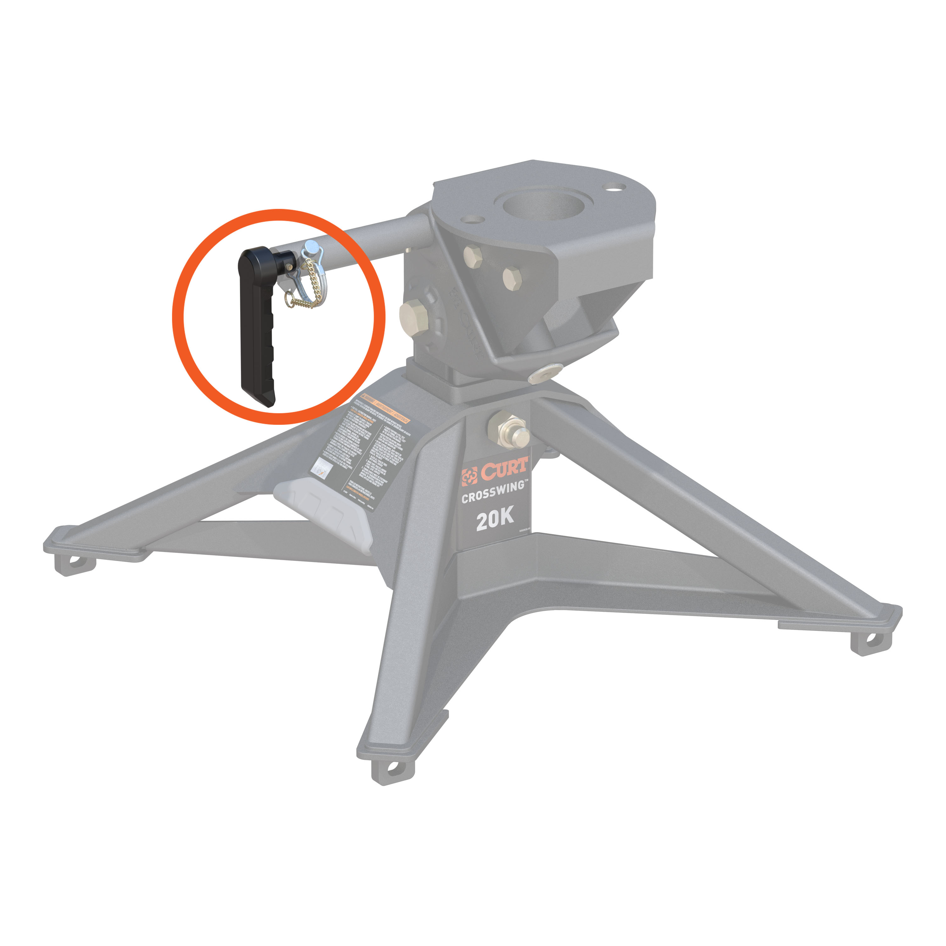 CURT 19279 Replacement CrossWing 5th Wheel Handle thumbnail 1