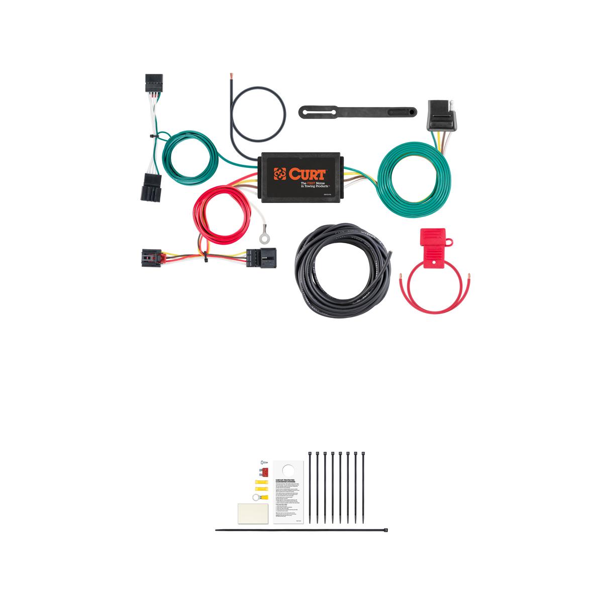 CURT 56380 Vehicle-Side Custom 4-Pin Trailer Wiring Harness, Fits Select Volkswagen Beetle thumbnail 0