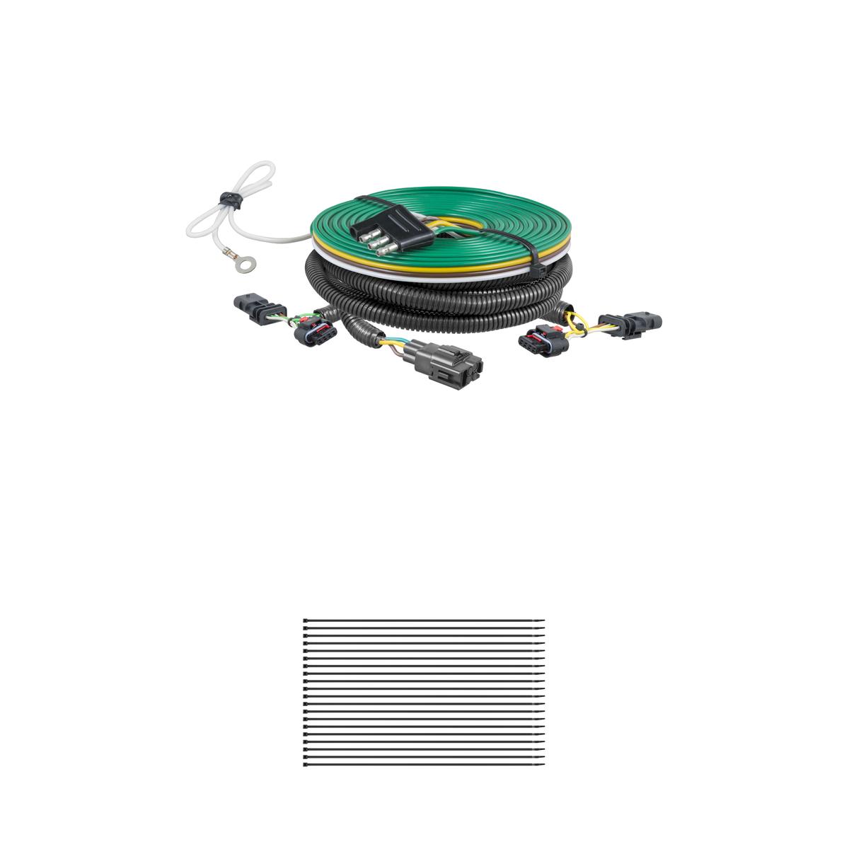 CURT 58997 Custom Towed-Vehicle RV Wiring Harness for Dinghy Towing, Fits Select Jeep Compass thumbnail 0