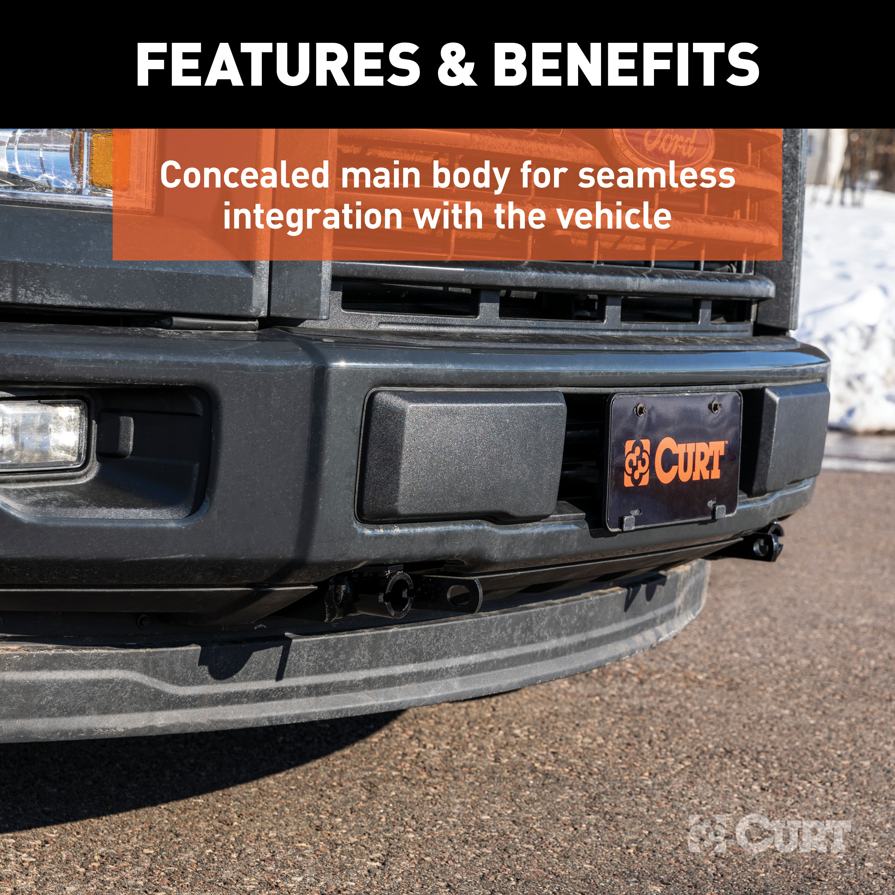 CURT 70130 Custom Tow Bar Base Plate Brackets for Dinghy Towing, Fits Select Ford F-150 thumbnail 2