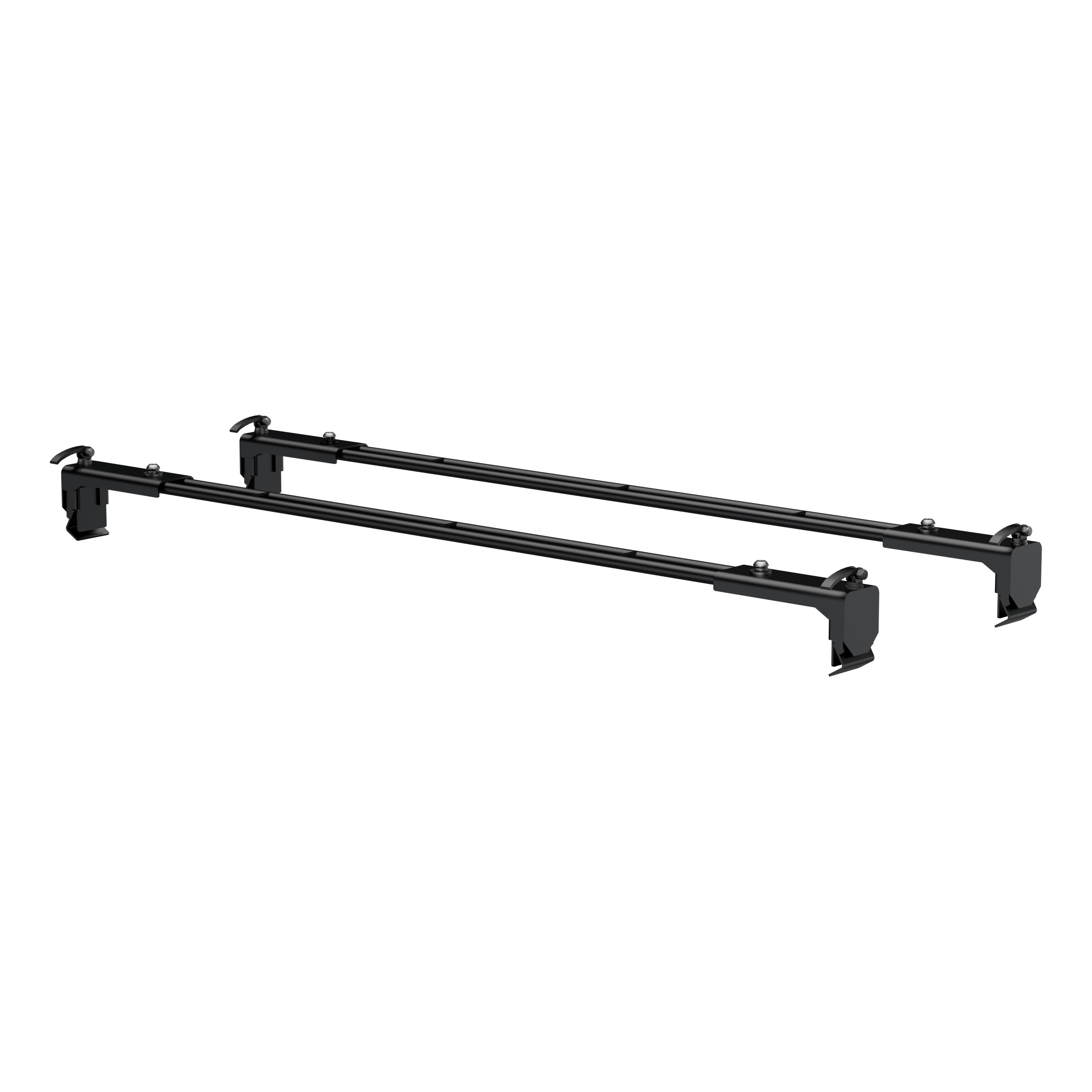 CURT 18119 Black Steel Quick-Release Roof Rack Crossbars, Fits Select Jeep Wrangler JK thumbnail 0