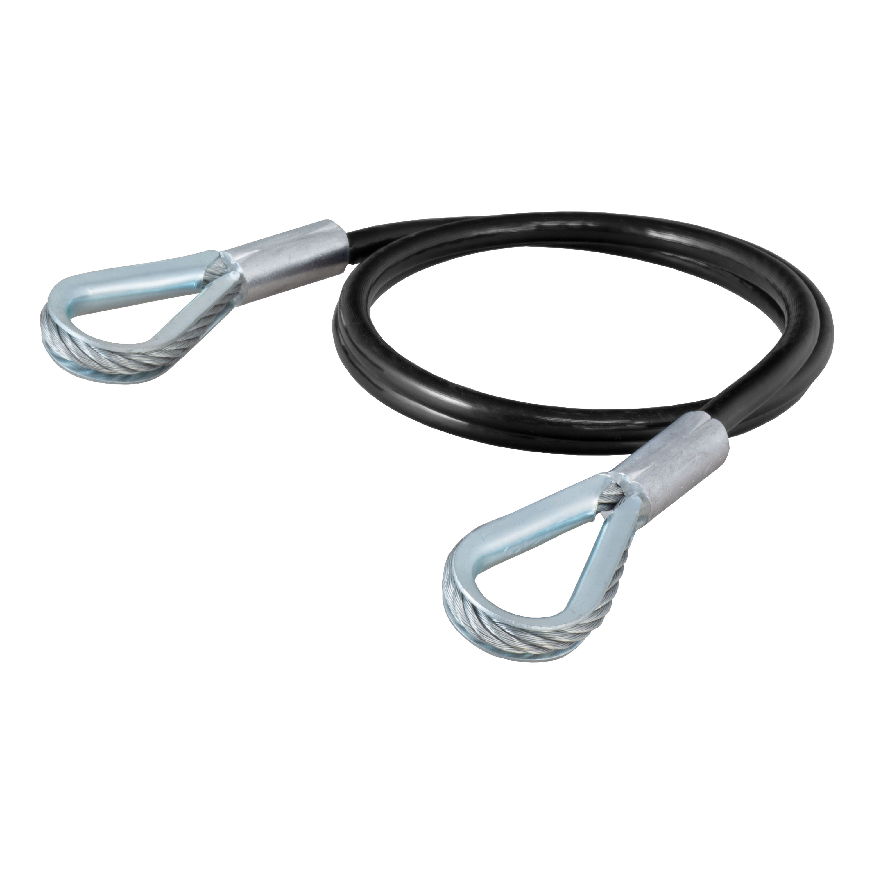 CURT 70006 Replacement 36 x 1/4-Inch Diameter Vinyl-Coated Tow Bar Base Plate Safety Cable, 3,500 Pounds thumbnail 0
