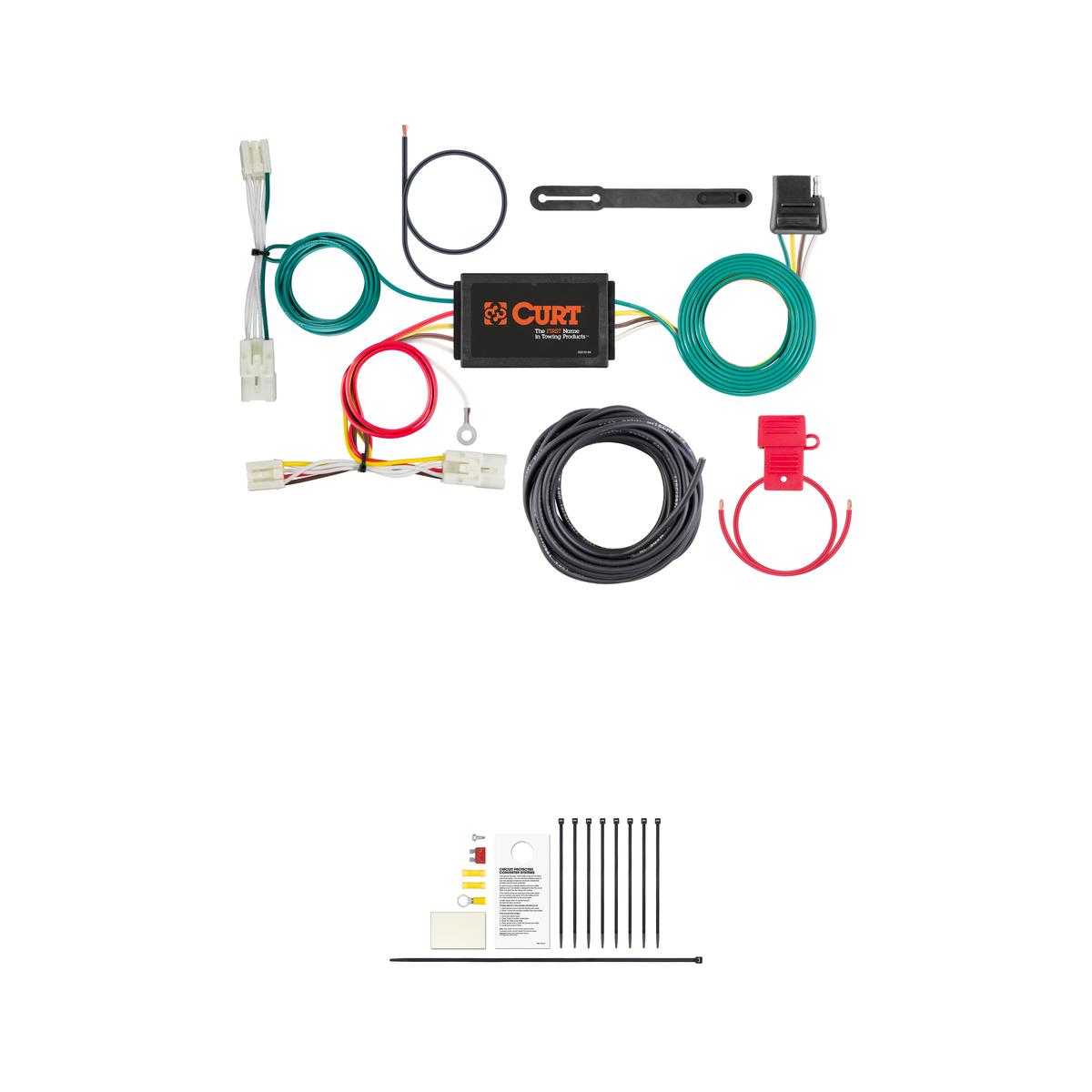 CURT 56390 Vehicle-Side Custom 4-Pin Trailer Wiring Harness, Fits Select Hyundai Sonata thumbnail 0