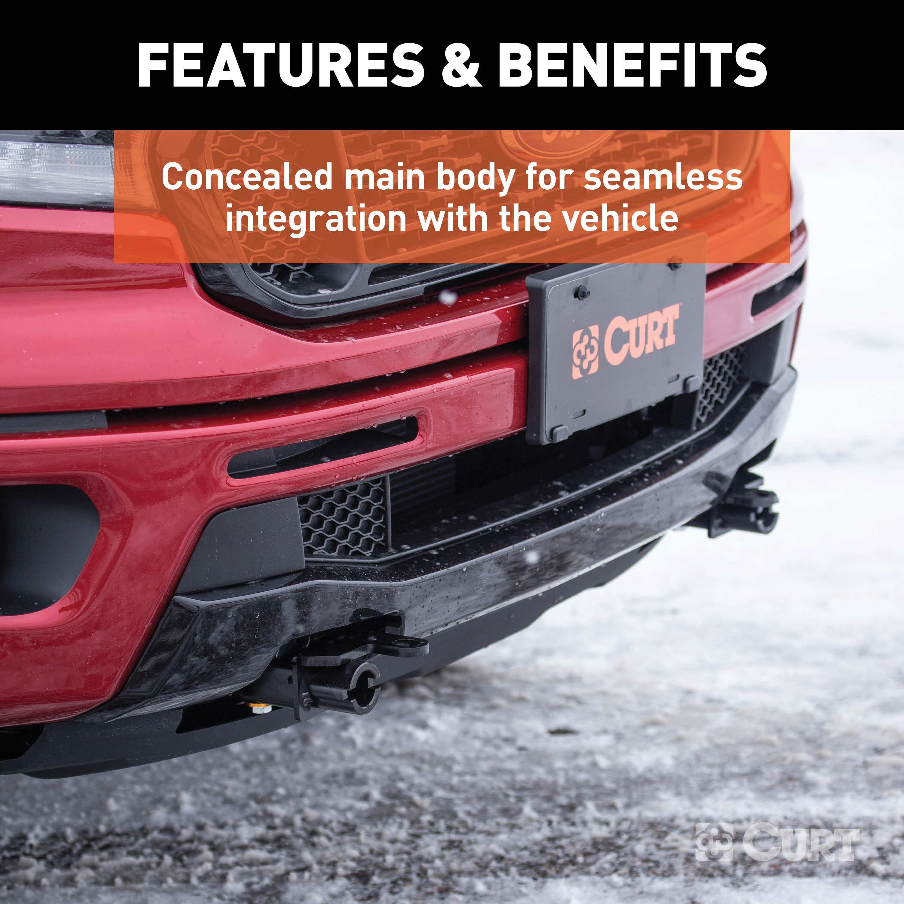 CURT 70127 Custom Tow Bar Base Plate Brackets for Dinghy Towing, Fits Select Ford Ranger thumbnail 2