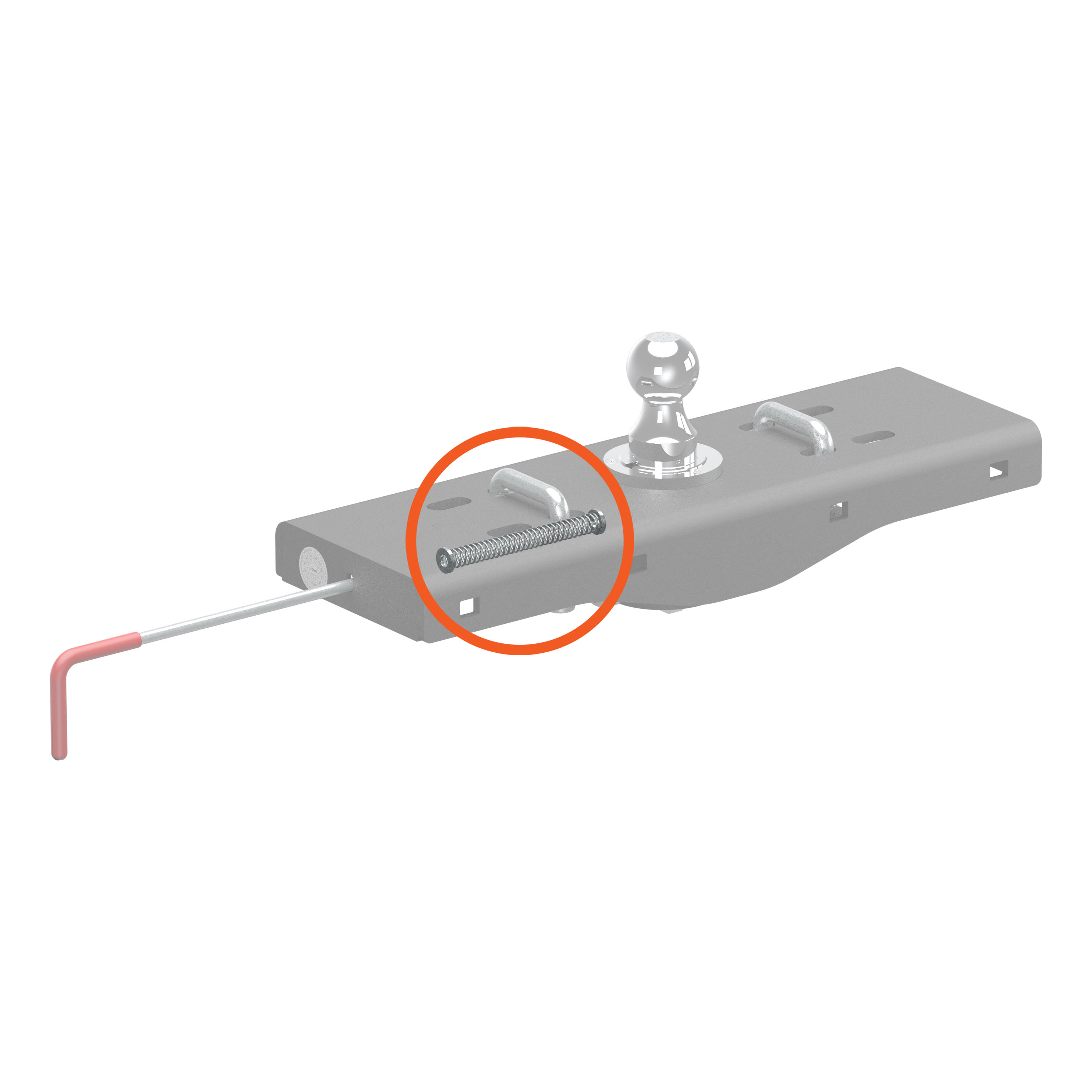 CURT 19257 Replacement Double Lock & EZr Gooseneck Handle Spring thumbnail 1